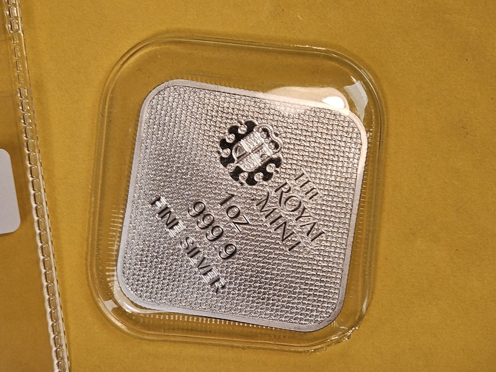 One Troy ounce .999 fine silver art square - 3