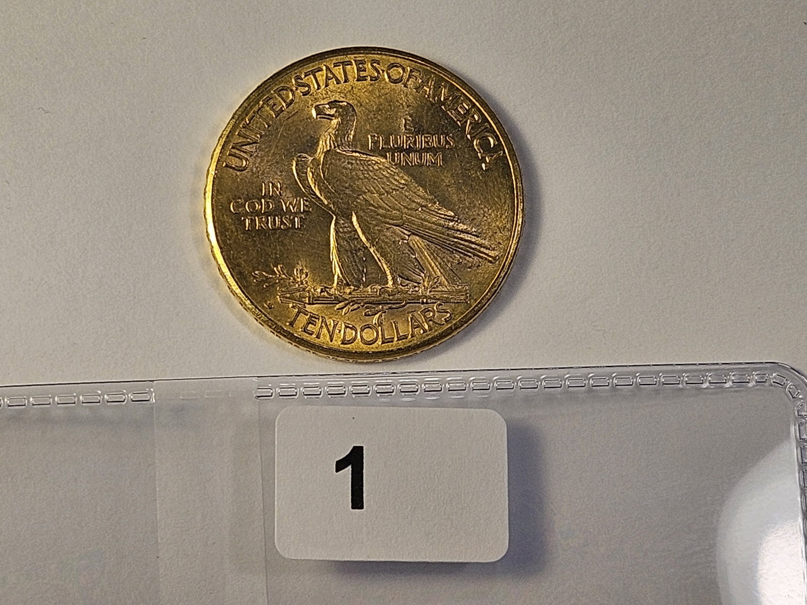 GOLD! Brilliant About Uncirculated 1914-D Indian Head $10 Dollar Gold - 4