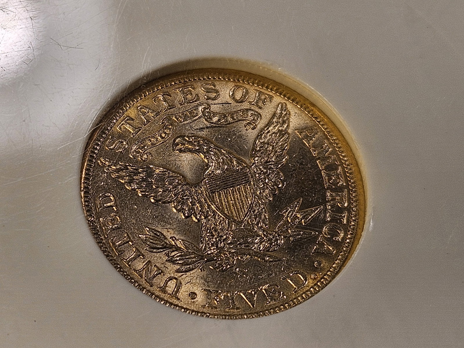 GOLD! PCI 1901-S Liberty Head $5 Dollar Gold in Mint State 63 - 6