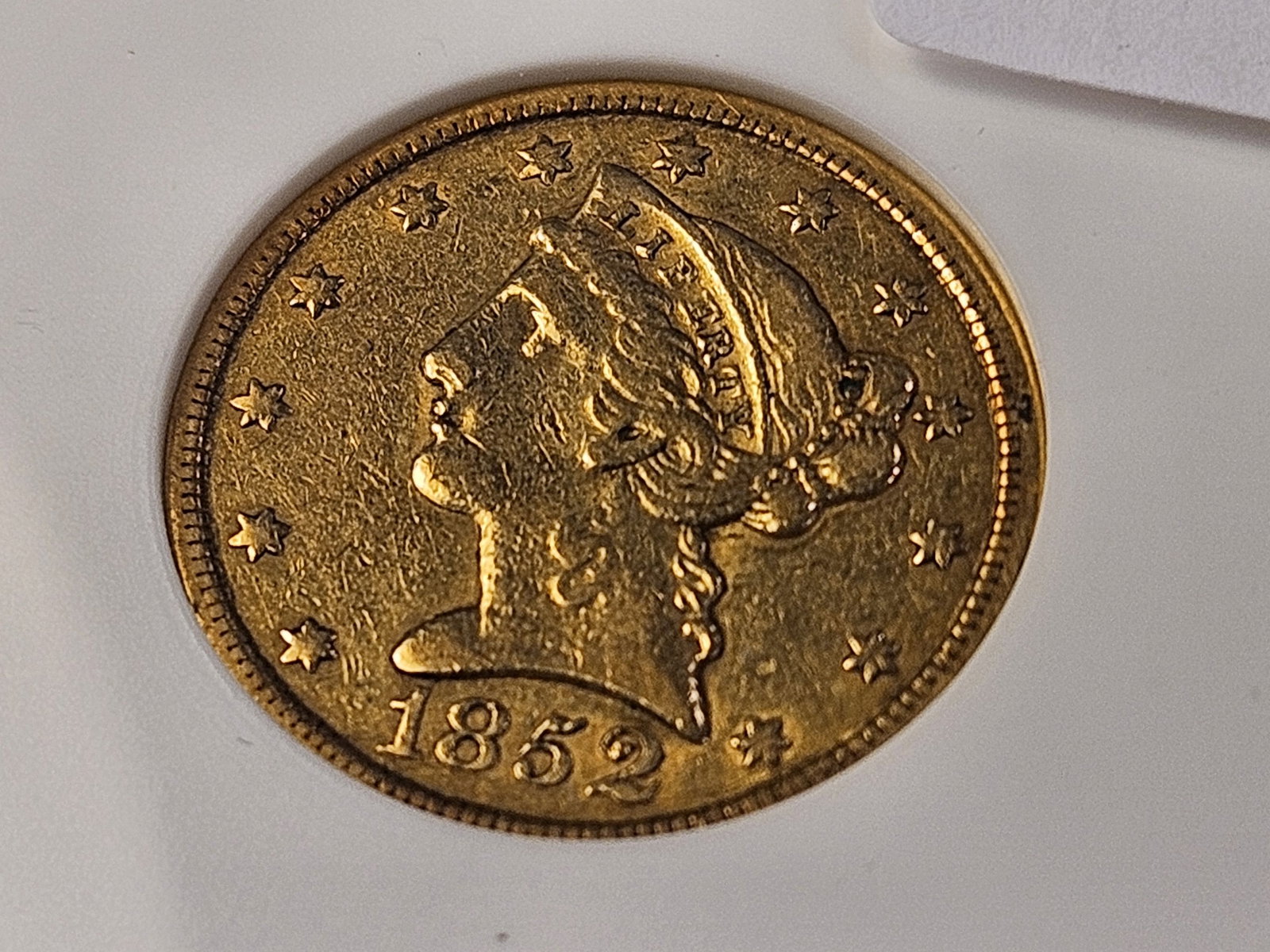 GOLD! ANACS 1852 Liberty Head Five Dollar Gold in Extra Fine 40 - 2