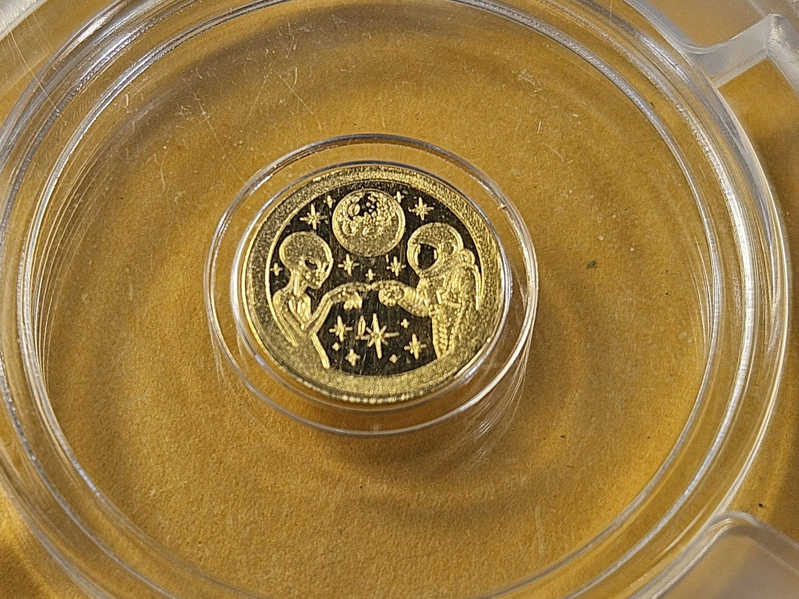 GOLD! PCGS No Date Gold Round in Mint State 69 - 2