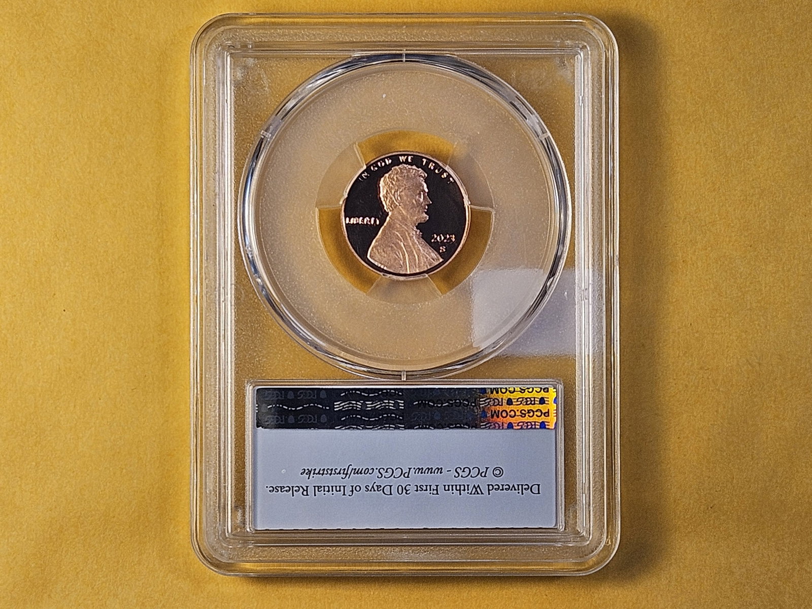 PCGS 2023-S Lincoln Shield Cent in Proof 69 Red Deep Cameo - 4