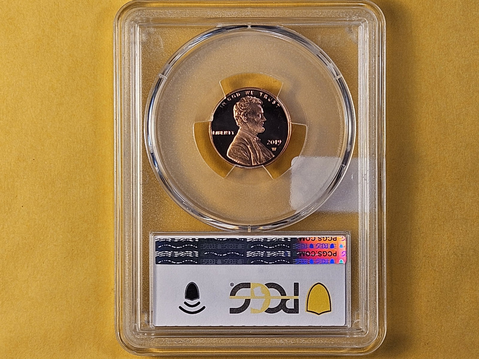 PCGS 2019-W Lincoln Shield Cent in Proof 69 Red Deep Cameo - 4