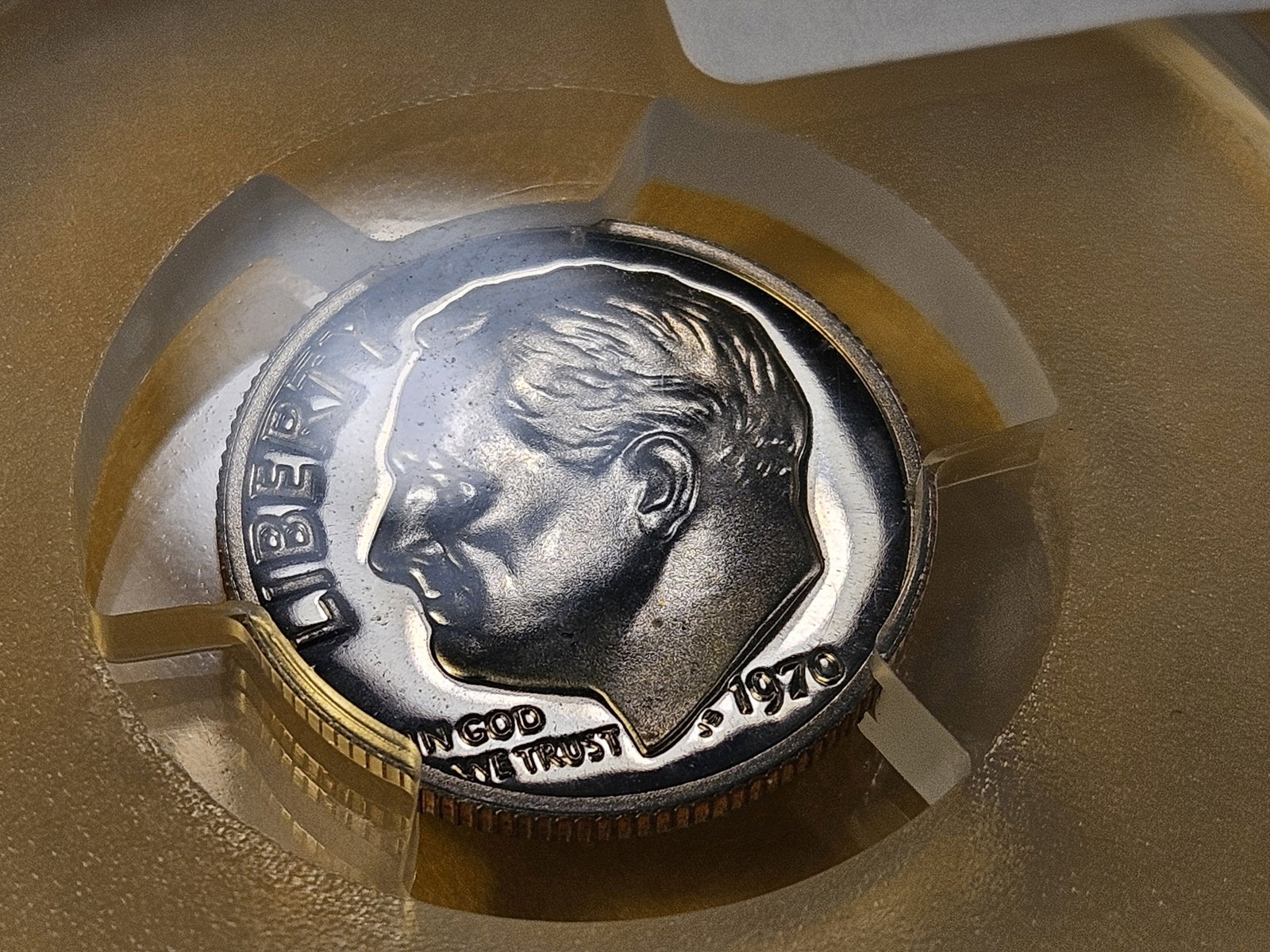 WOW! MINT ERROR! PCGS 1970 No S Roosevelt Dime in Proof 68 - 2