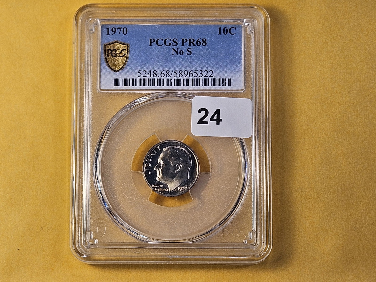 WOW! MINT ERROR! PCGS 1970 No S Roosevelt Dime in Proof 68 - 3