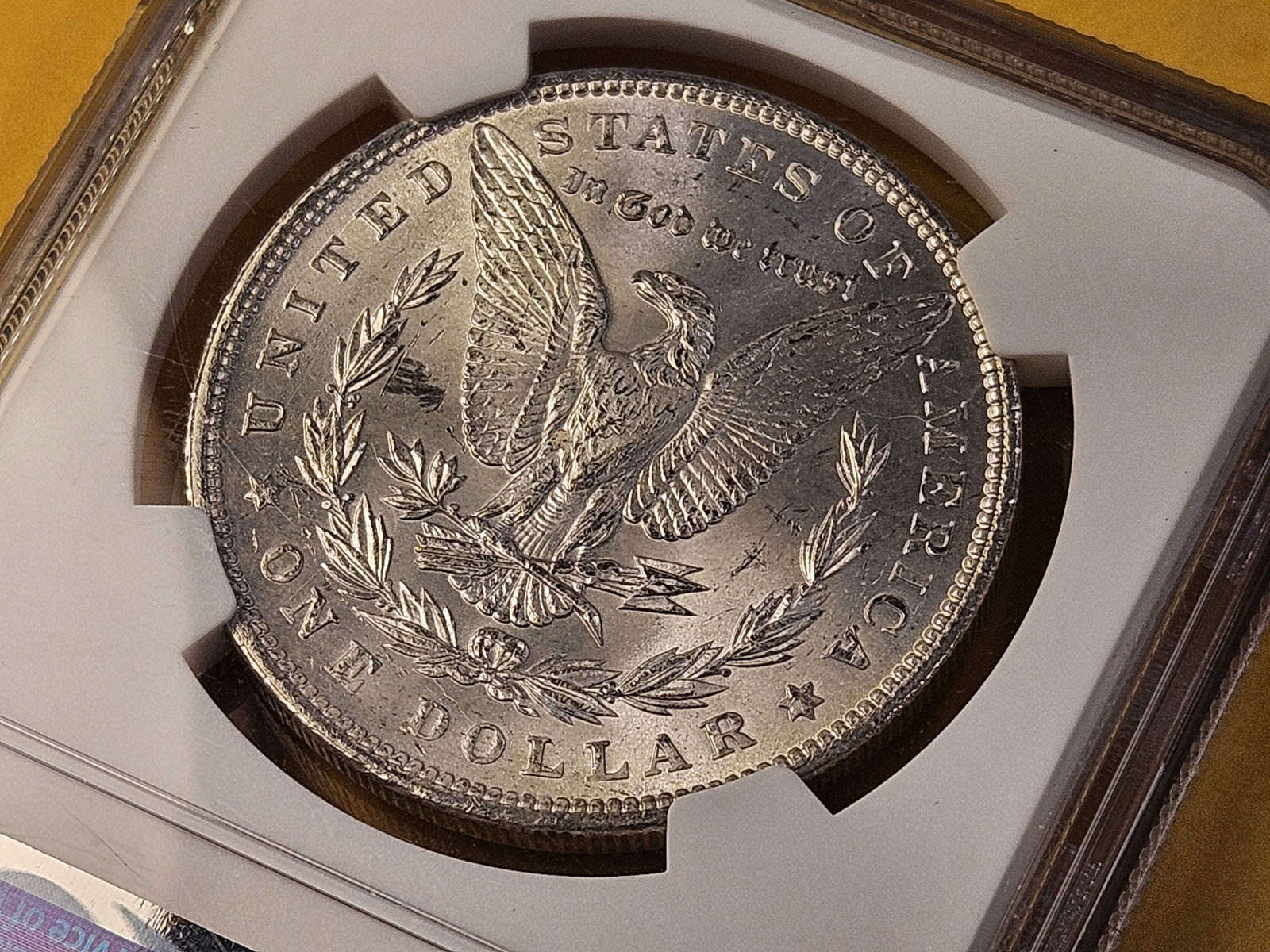 GEM! PCGS 1897 Morgan Silver Dollar in Mint State 65 - 7