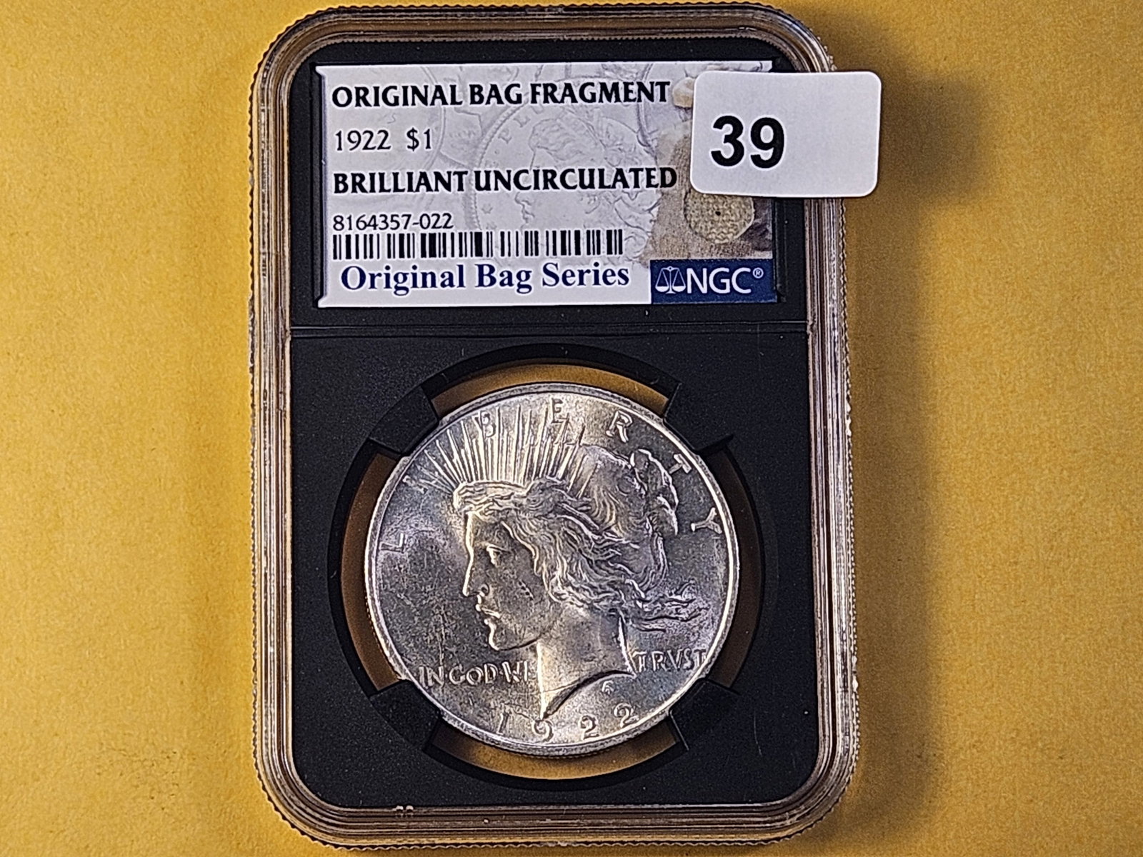 NGC 1922 Peace Silver Dollar in Brilliant Uncirculated - 4