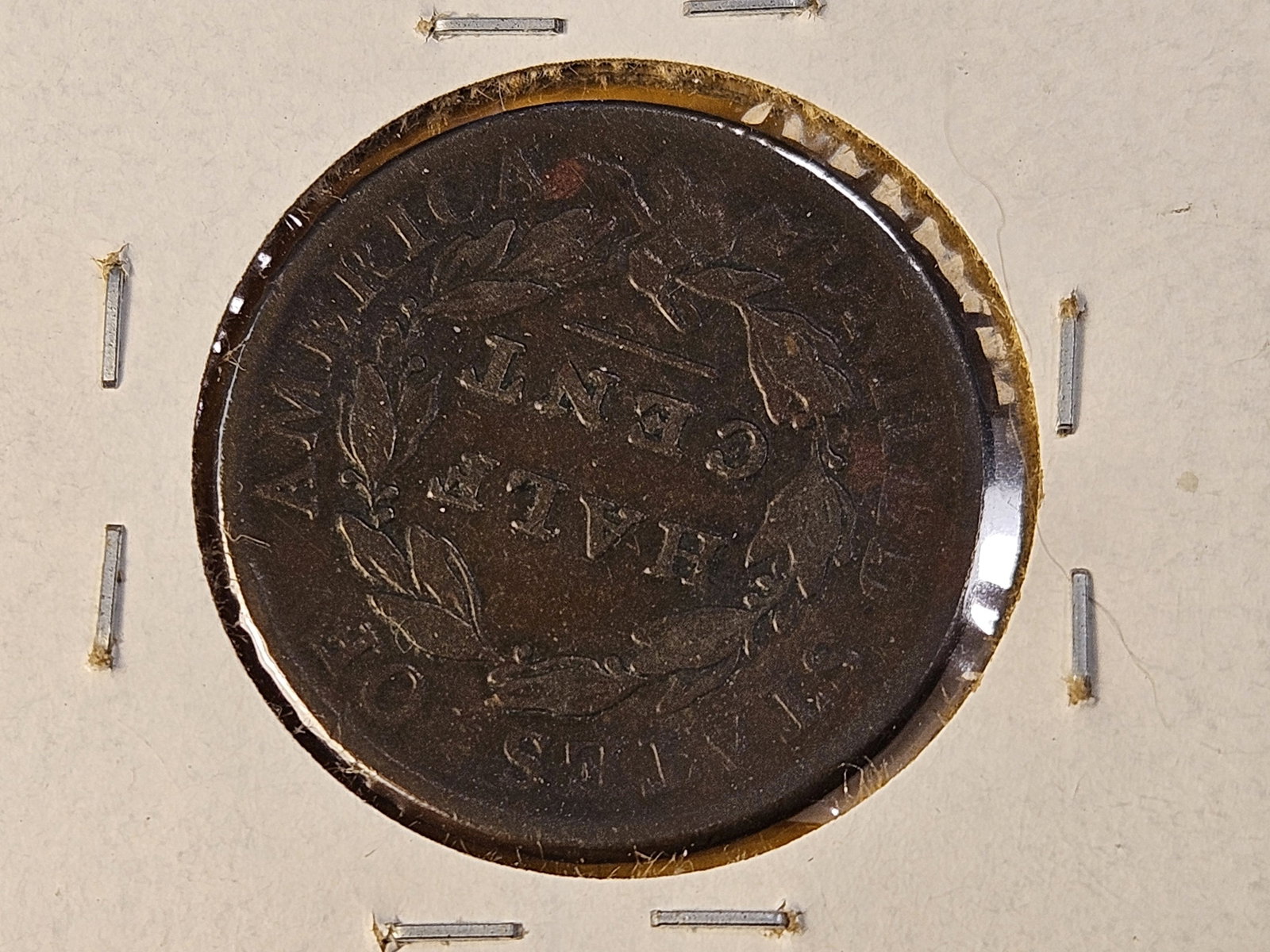 MINT ERROR! 1809 Coronet Head Half Cent - 4