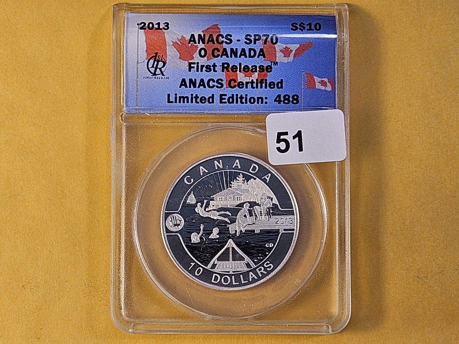PERFECT! 2013 Canada Silver Ten Dollars in Specimen 70 - 3
