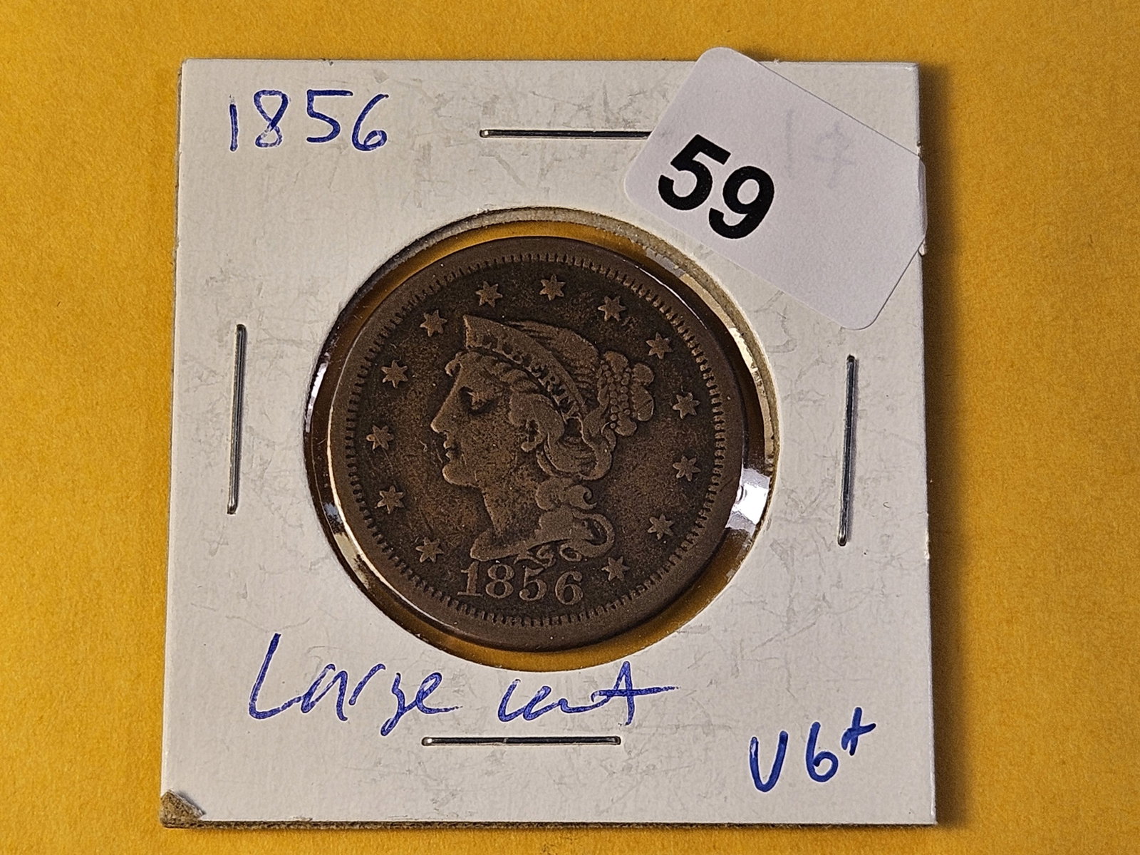 1856 Braided Hair Large Cent - 2