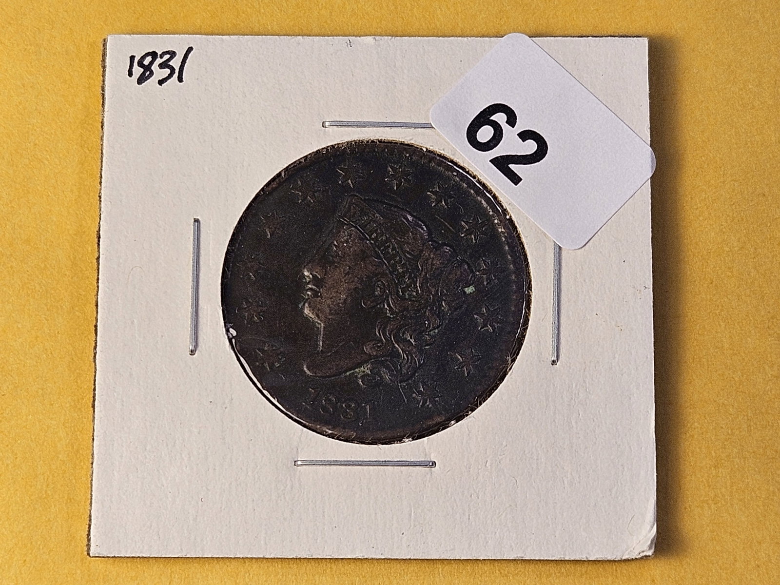 1831 Coronet Head Large Cent - 2