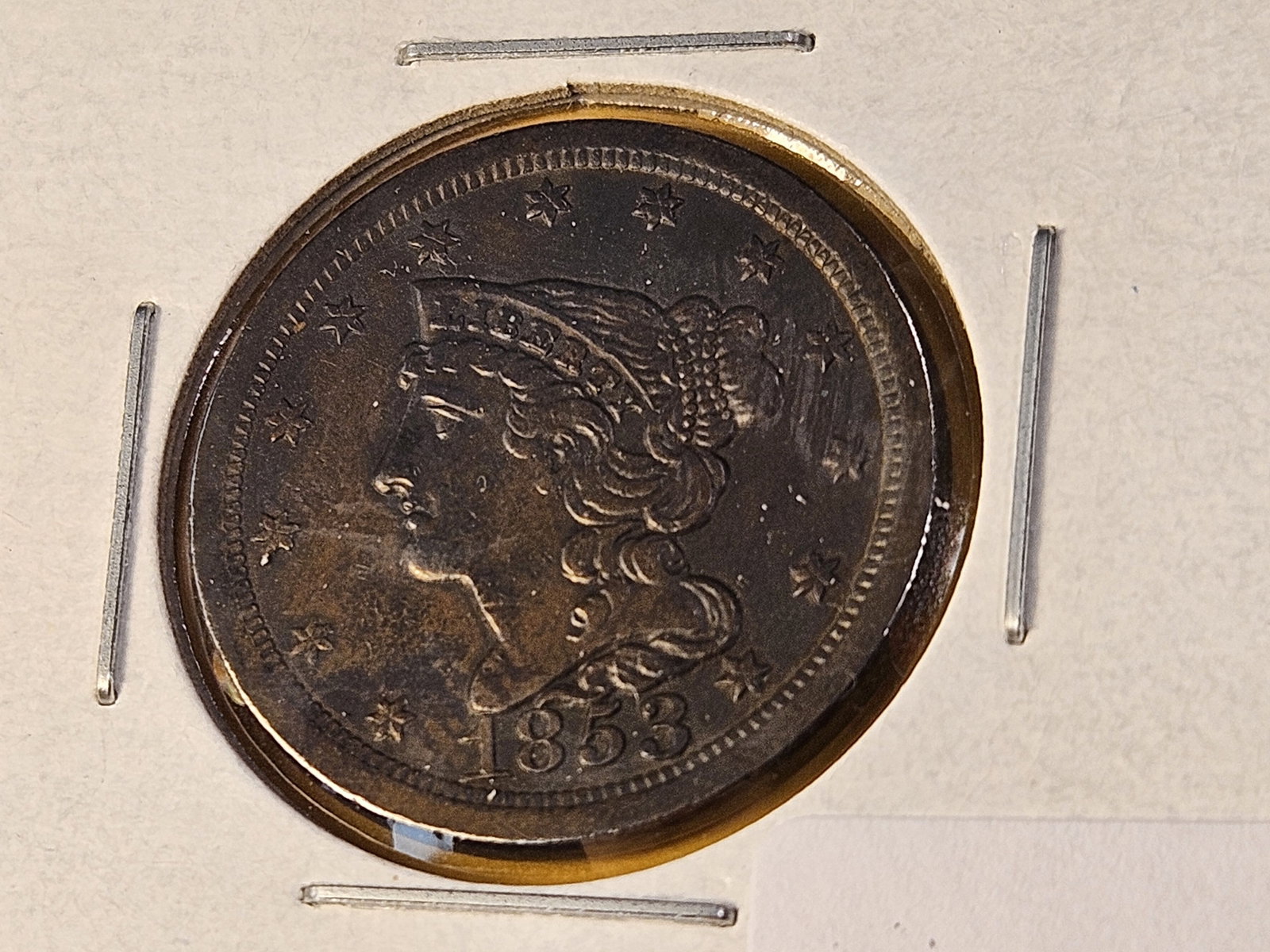 Better Grade 1853 Braided Hair Half Cent - 2