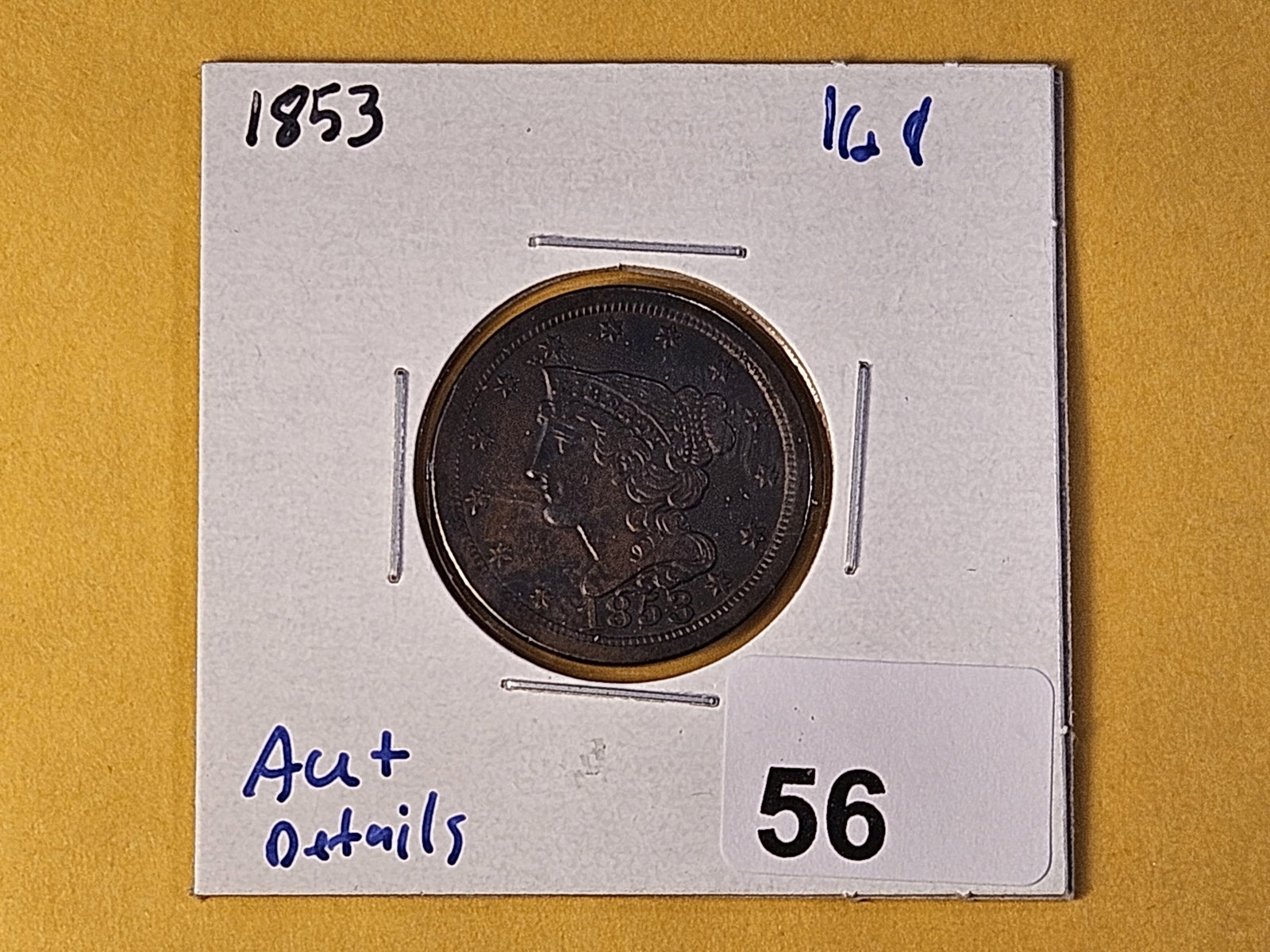 Better Grade 1853 Braided Hair Half Cent - 3