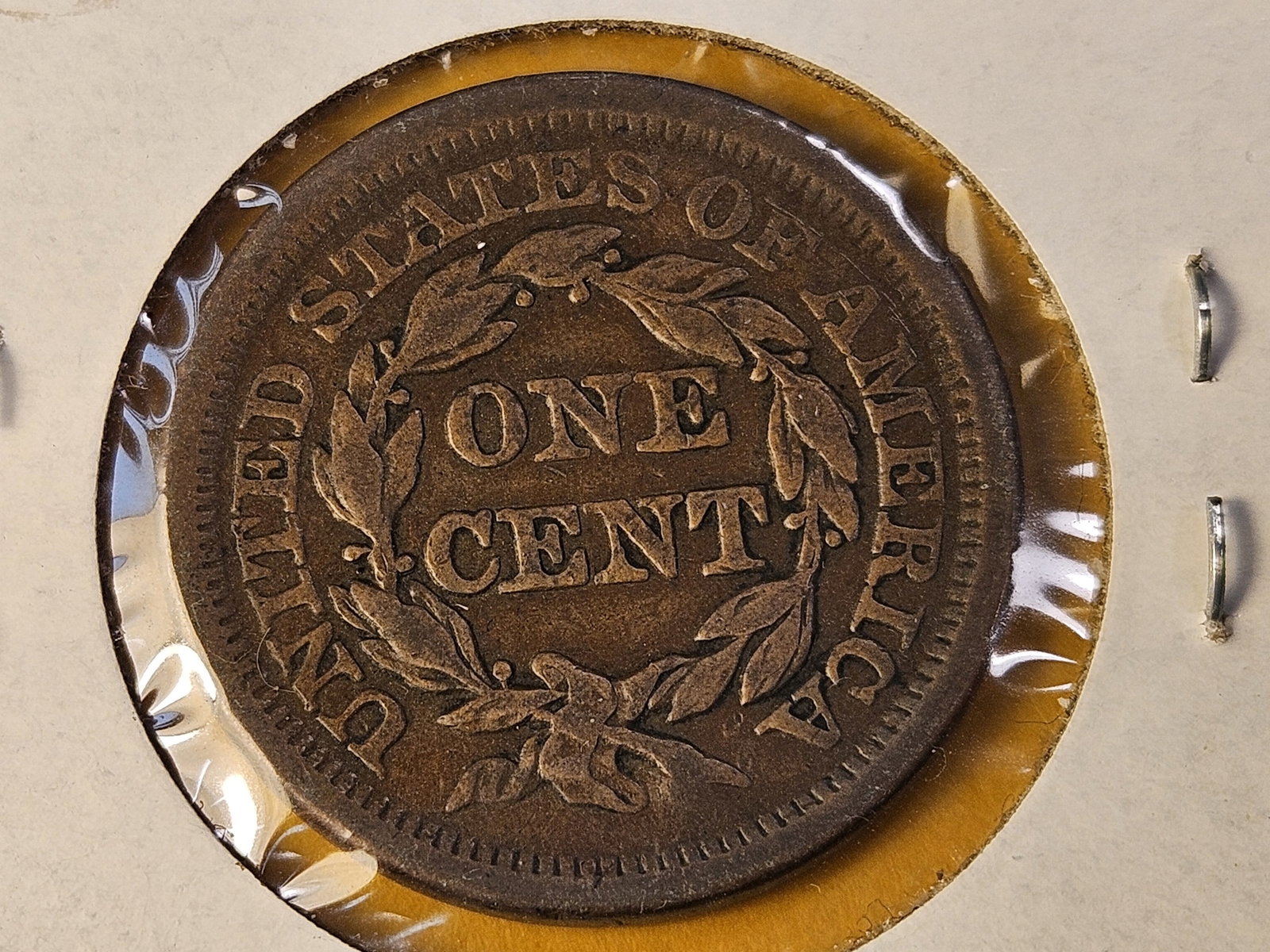 1854 Braided Hair Large Cent - 4