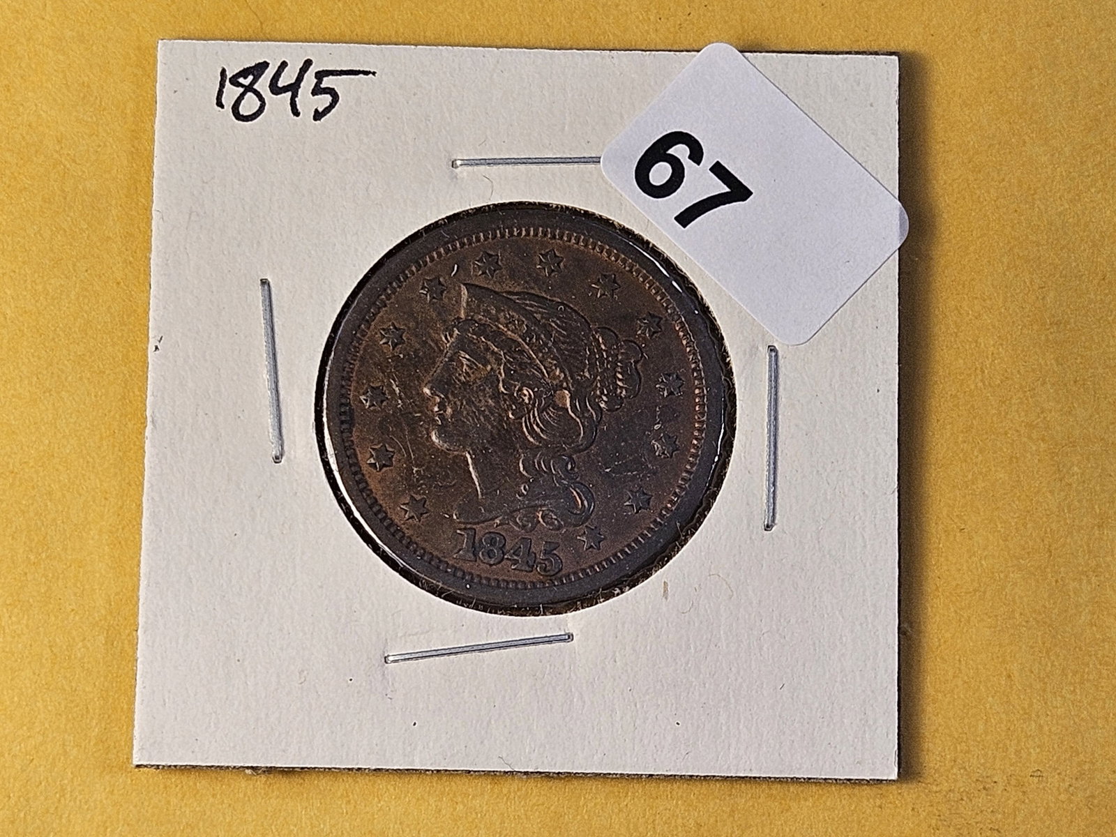 Better Grade 1845 Braided Hair Large Cent - 3
