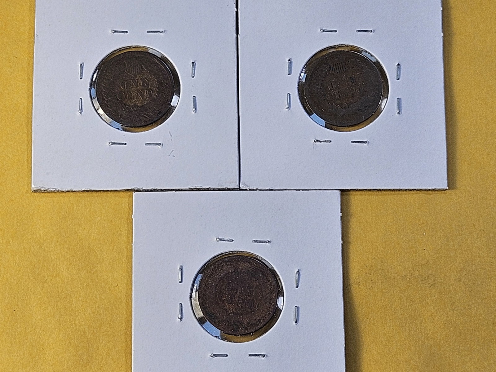 Three Little Better Circulated Indian Head Cents - 5