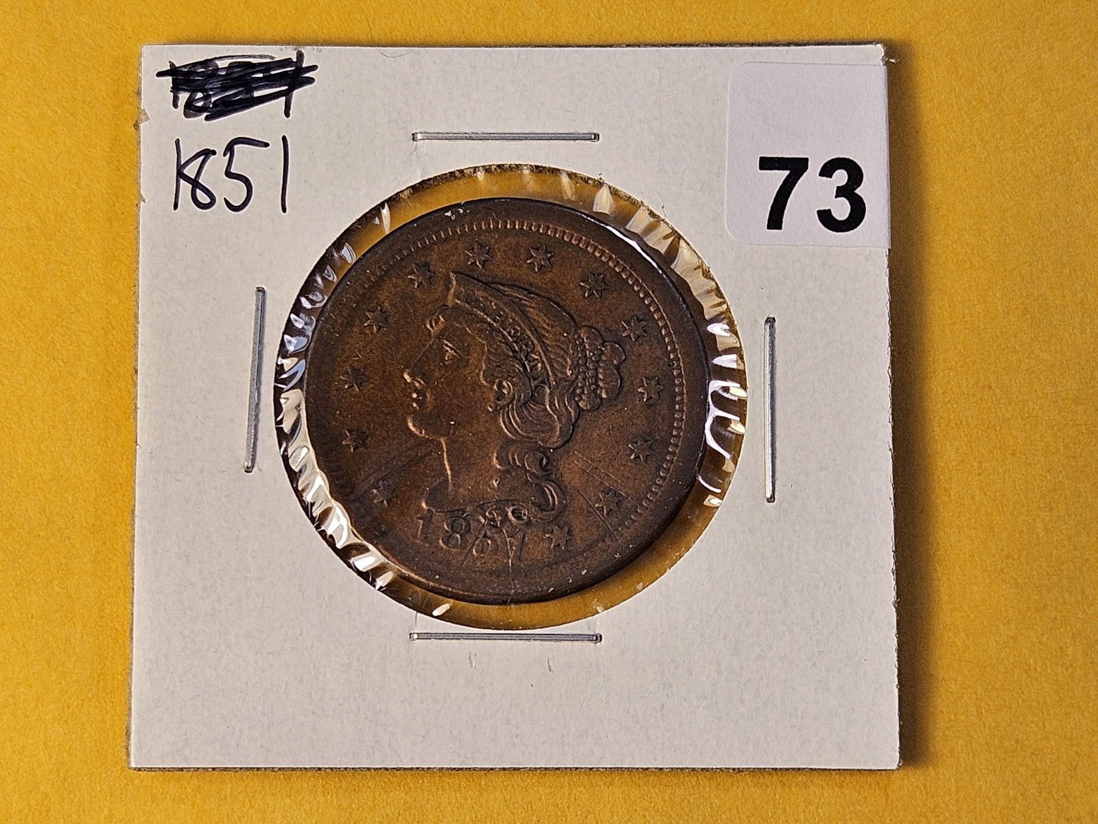 Better Grade 1851 Braided Hair Large Cent - 2