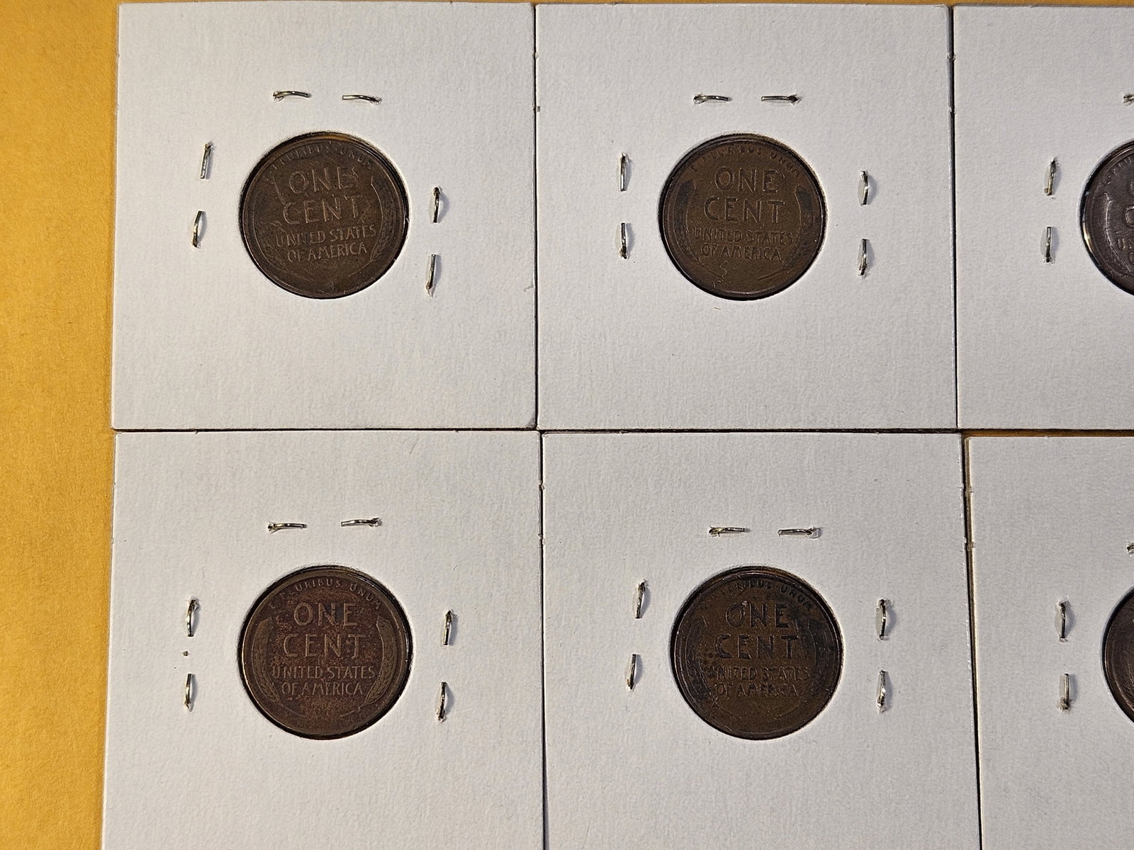 Eight Circulated Lincoln Wheat Cents - 7