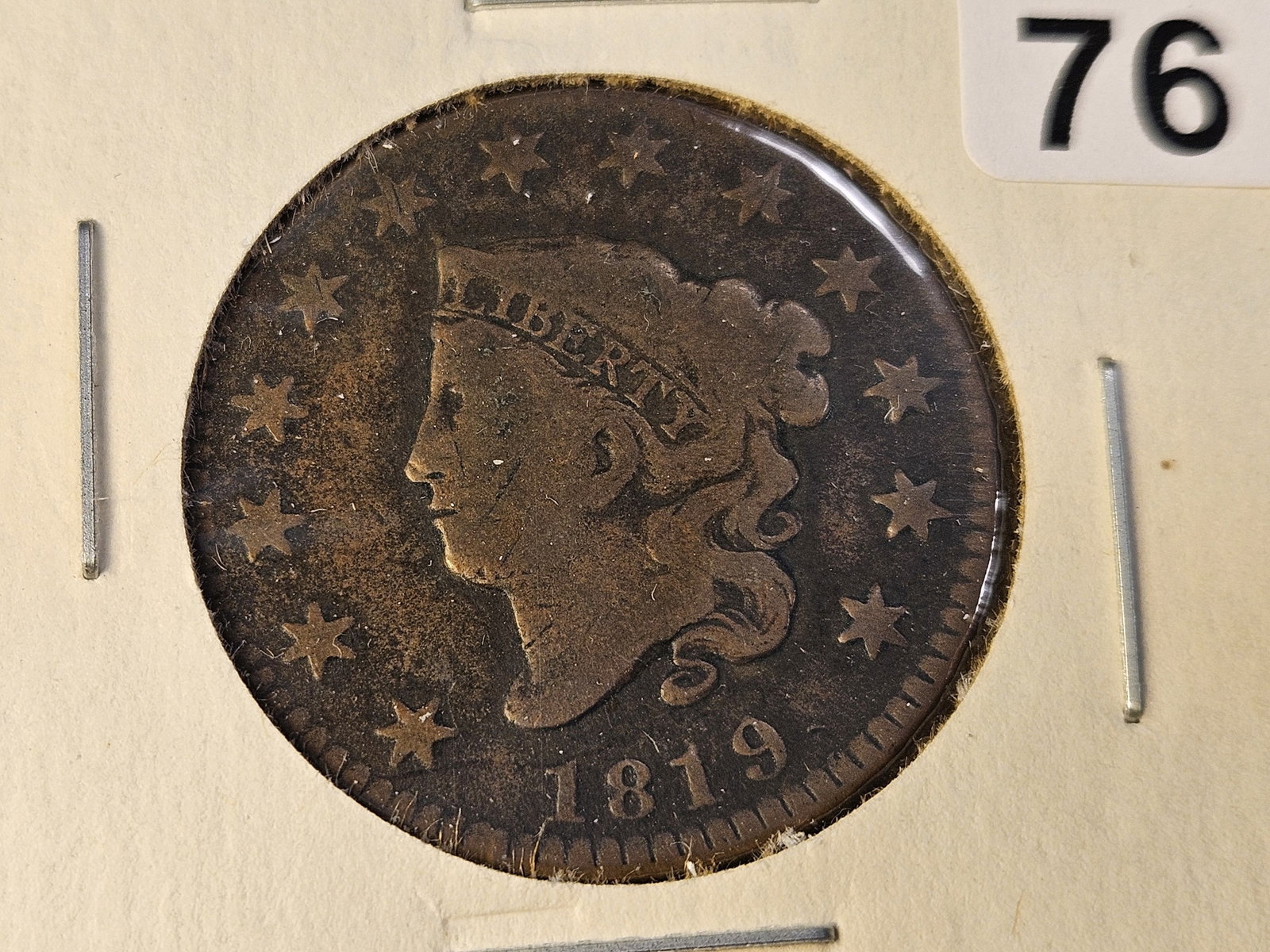Two Circulated US Large Cents - 2