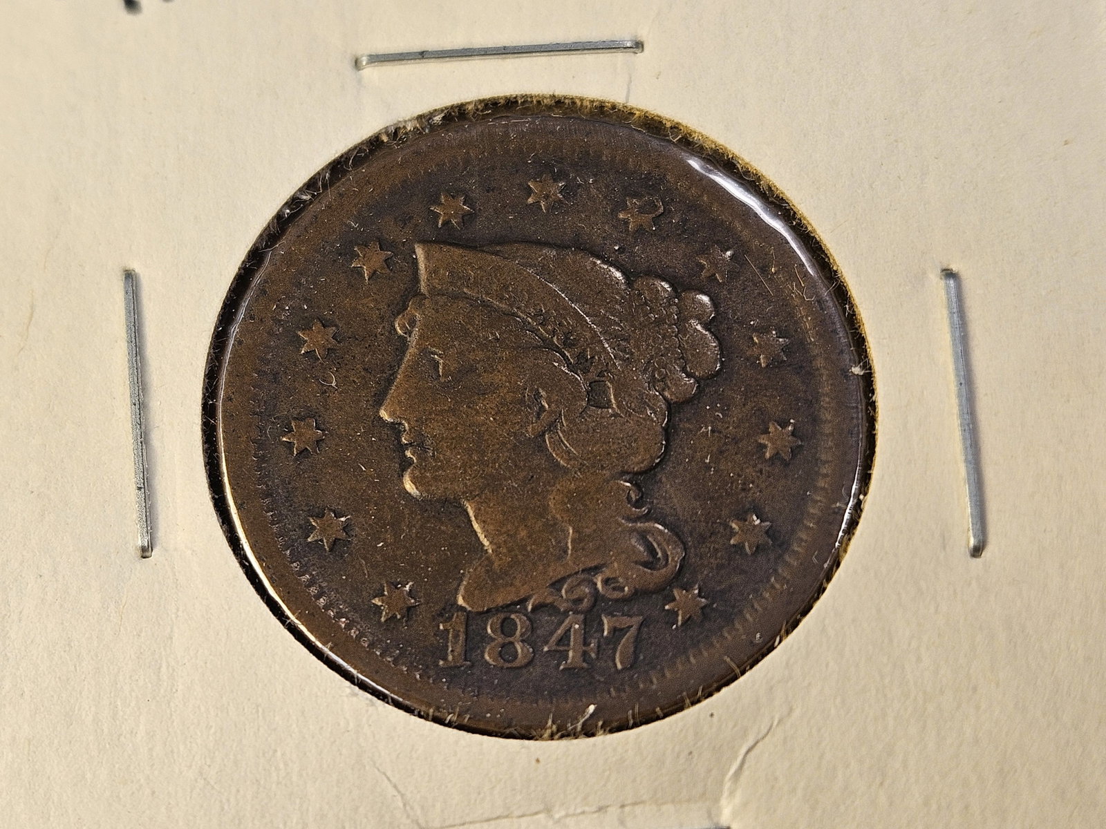 Two Circulated US Large Cents - 3