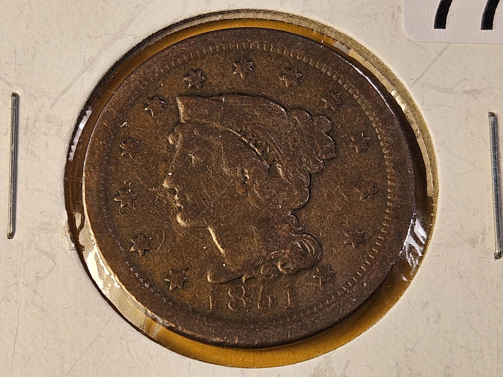 Two Circulated US Large Cents - 2
