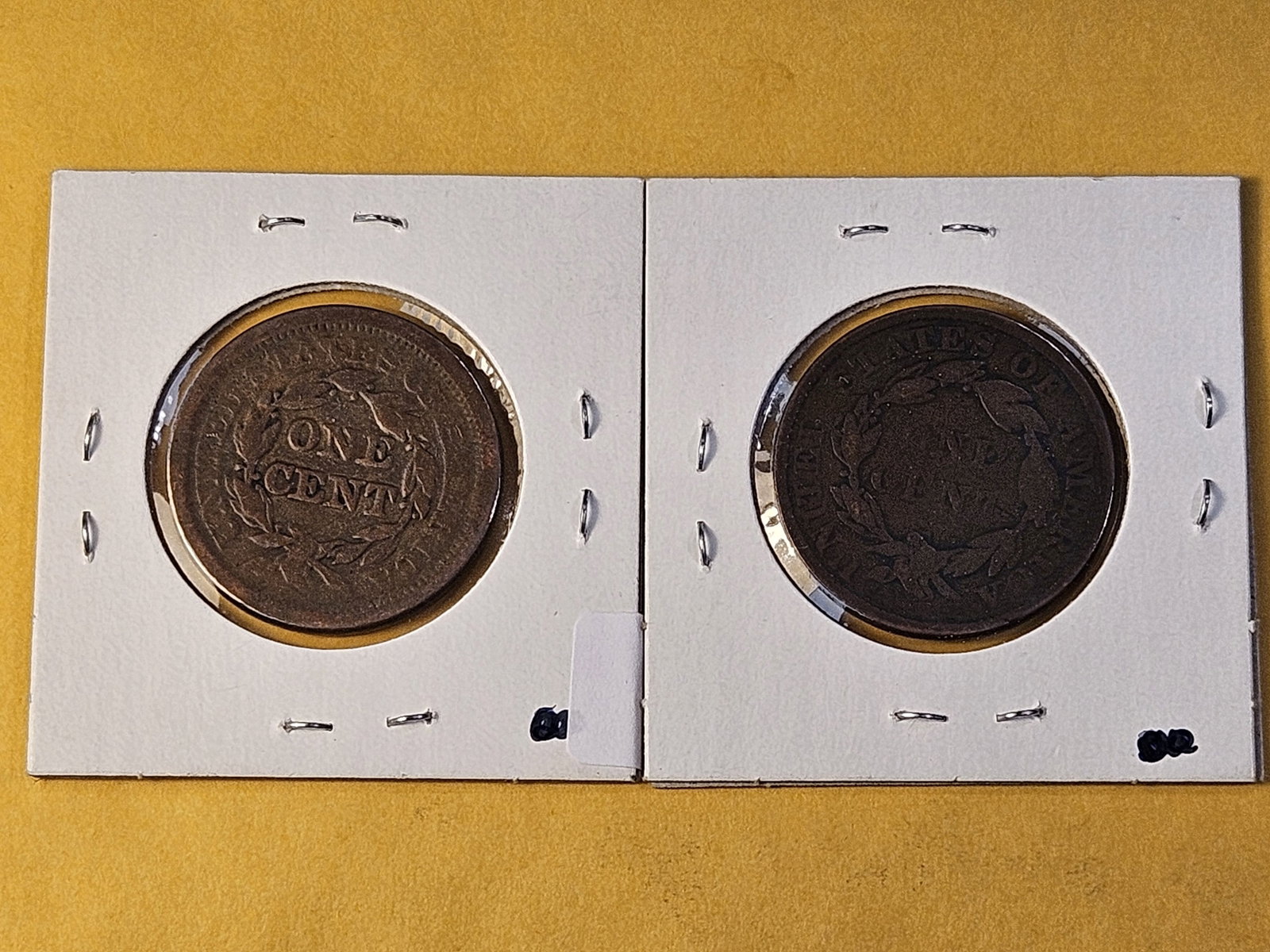 Two Circulated US Large Cents - 4