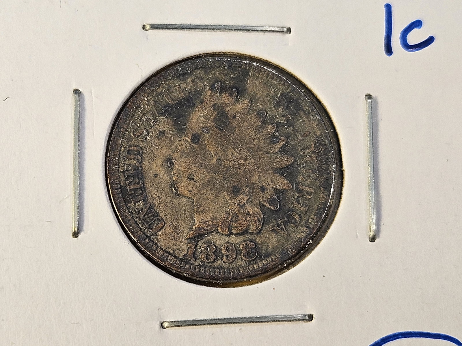 Six Circulated Indian Head Cents - 3
