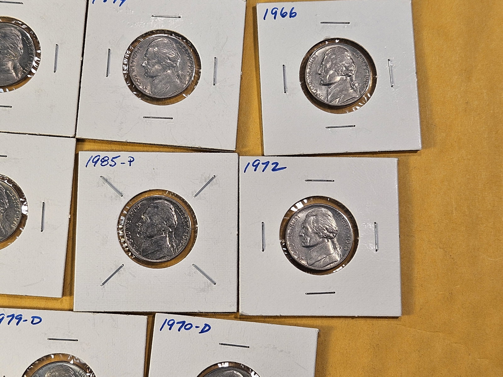 Thirty-Eight Mixed Jefferson Nickels, Five are Silver - 2