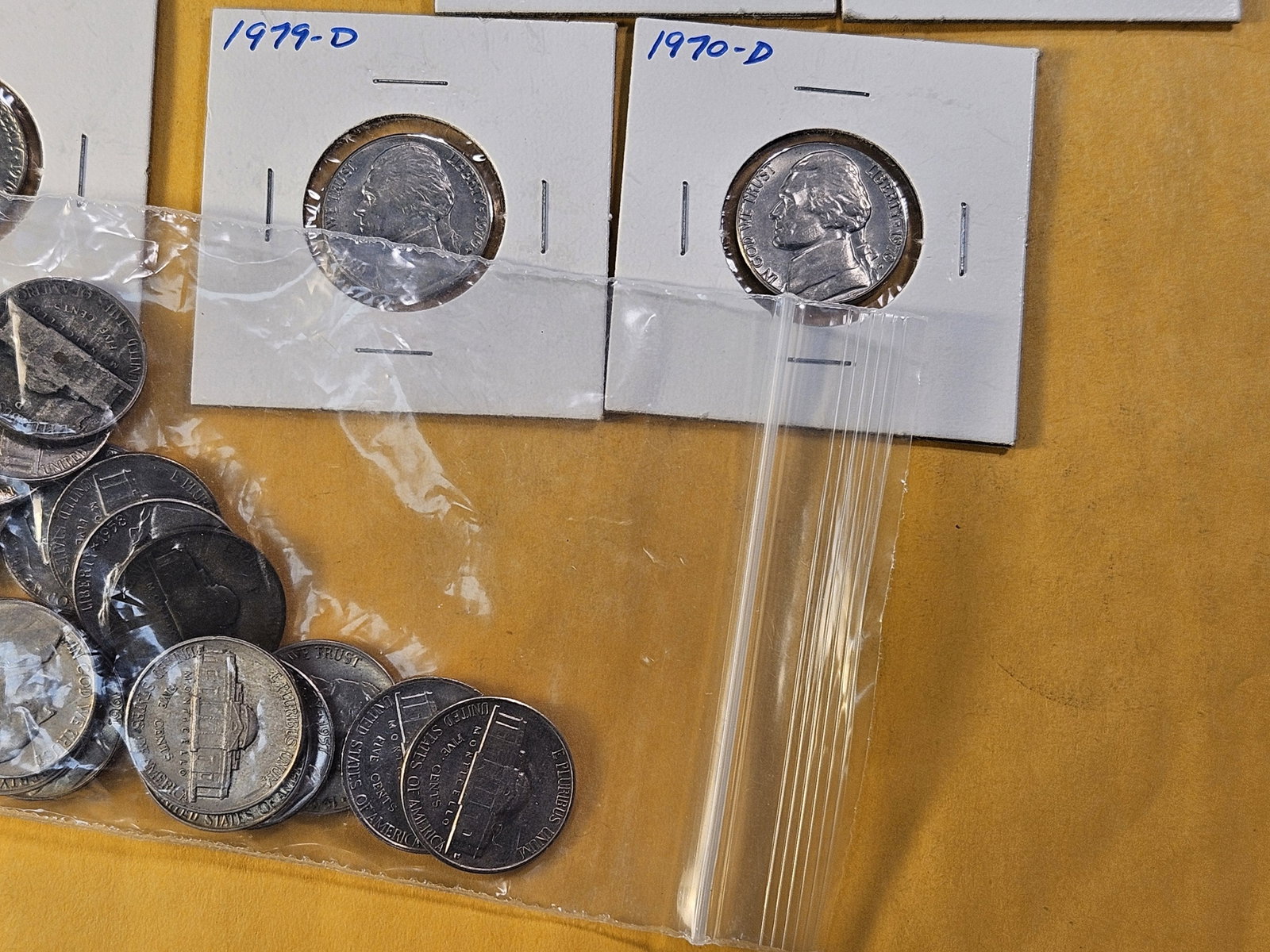 Thirty-Eight Mixed Jefferson Nickels, Five are Silver - 5