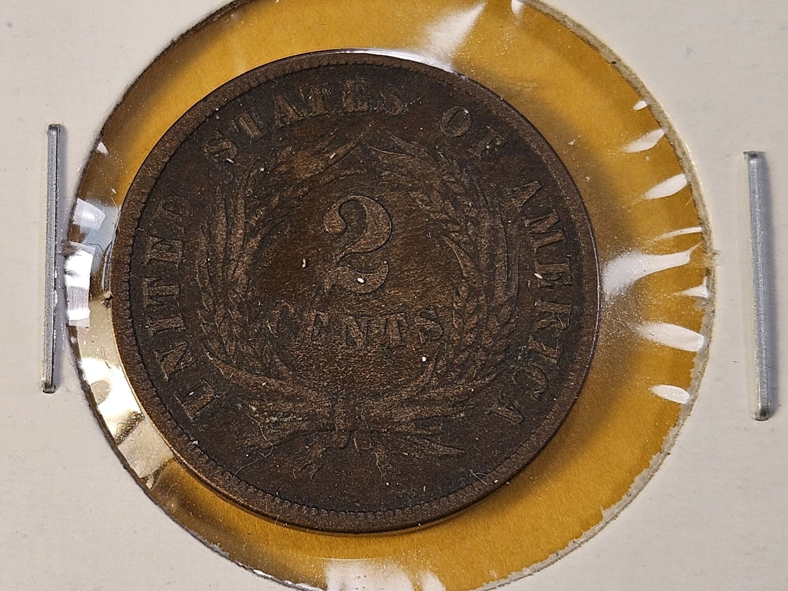 1868 Two Cent Piece - 4