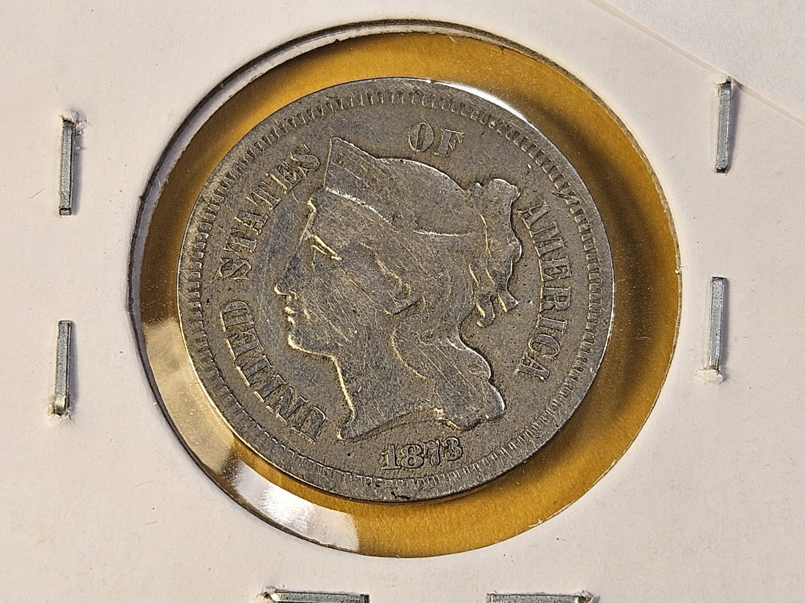 Two Circulated Three Cent Nickels - 2