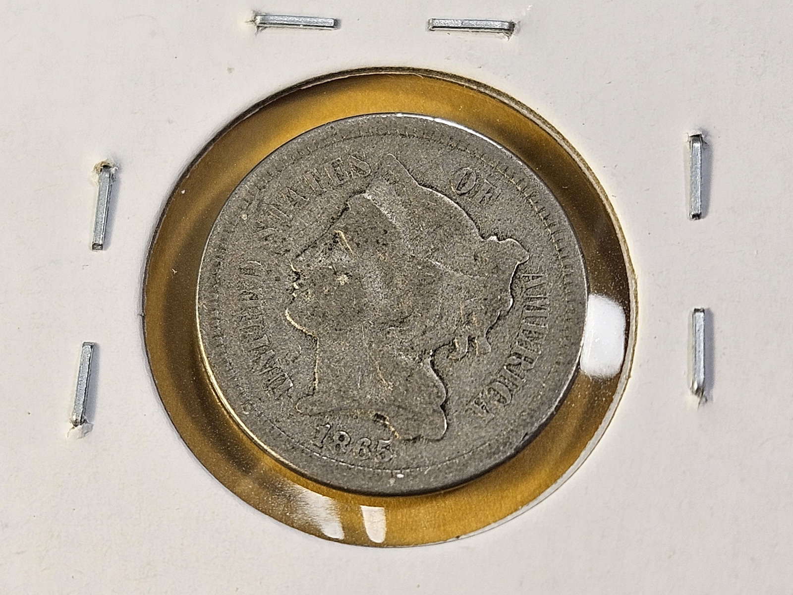 Two Circulated Three Cent Nickels - 3