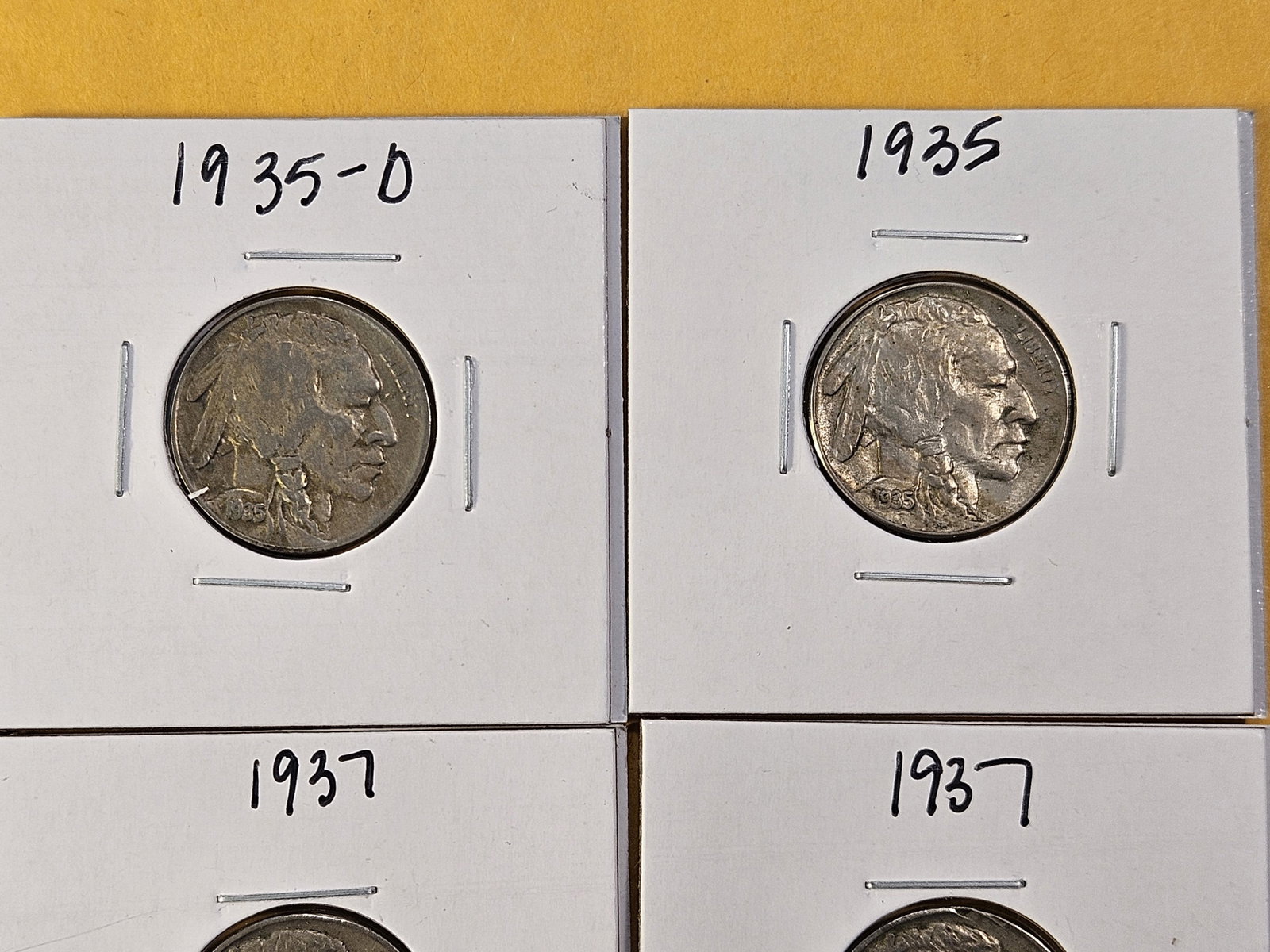 Ten Circulated Buffalo Nickels - 3