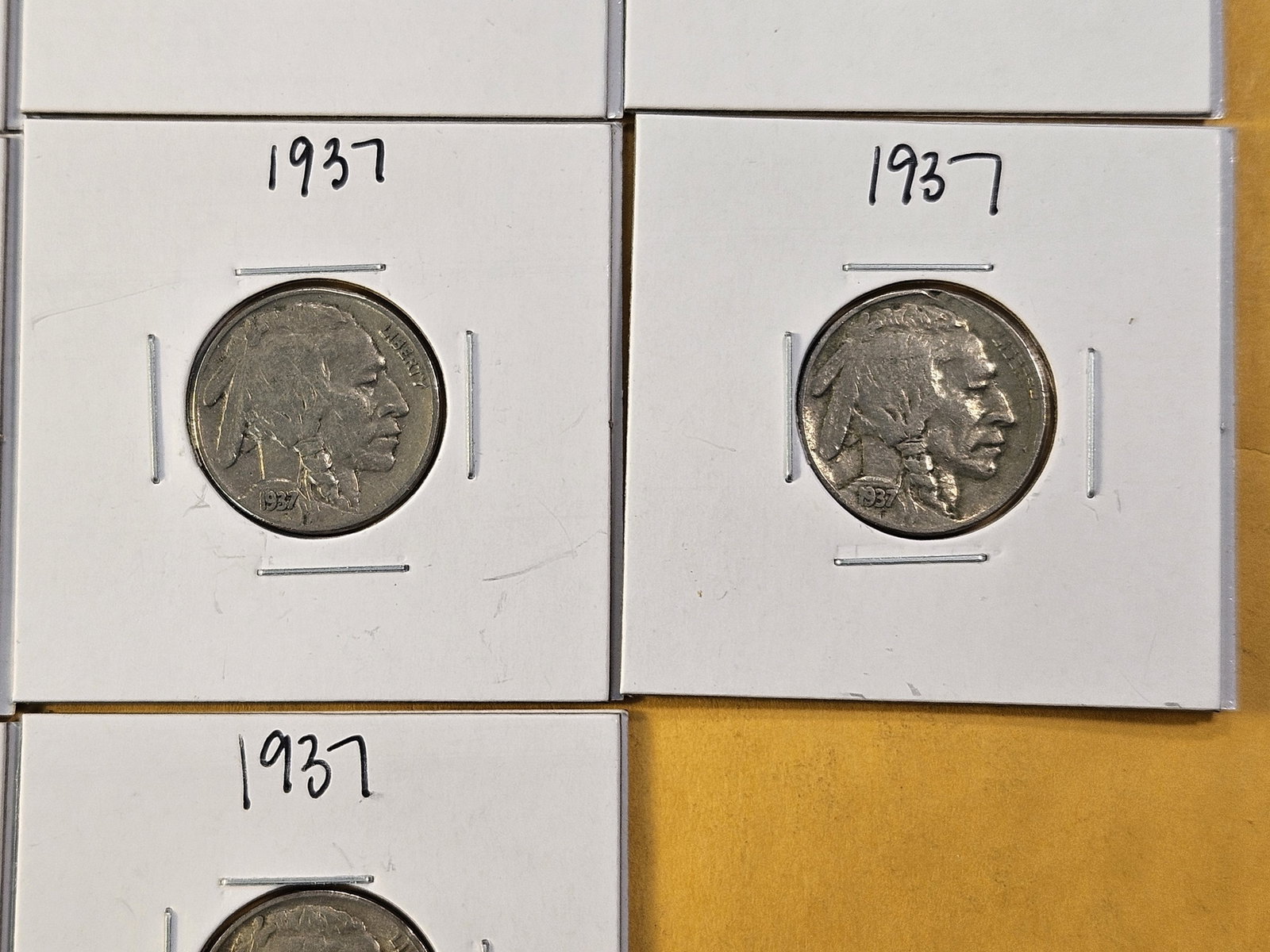Ten Circulated Buffalo Nickels - 5