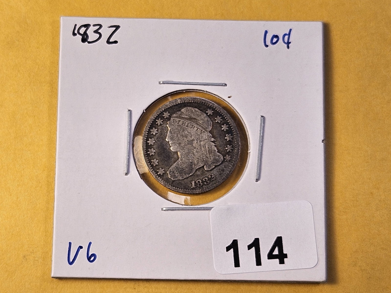 1832 Capped Bust Silver Dime - 2