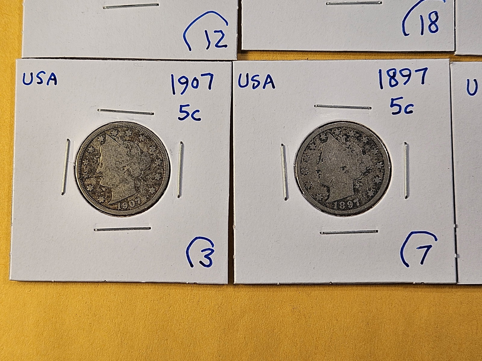 Eleven Circulated Liberty V Nickels - 4