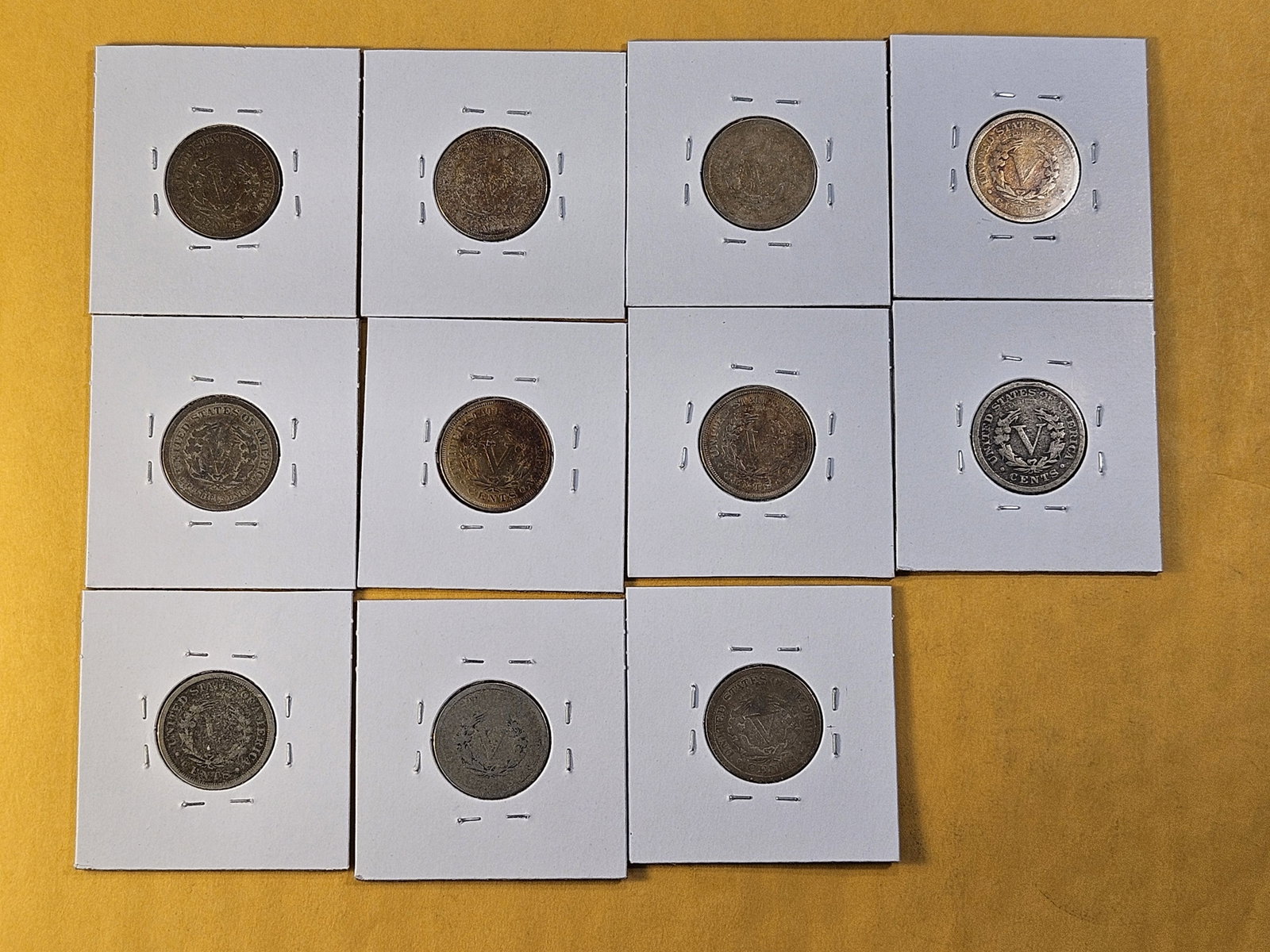 Eleven Circulated Liberty V Nickels - 6