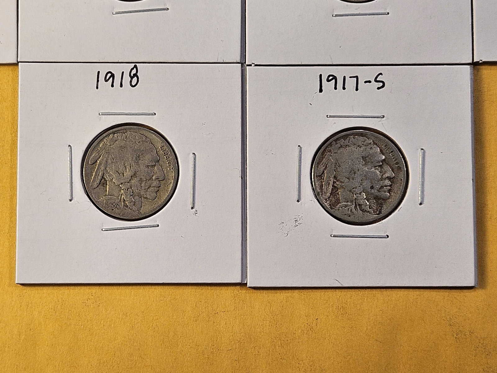 Ten Circulated Buffalo Nickels - 4