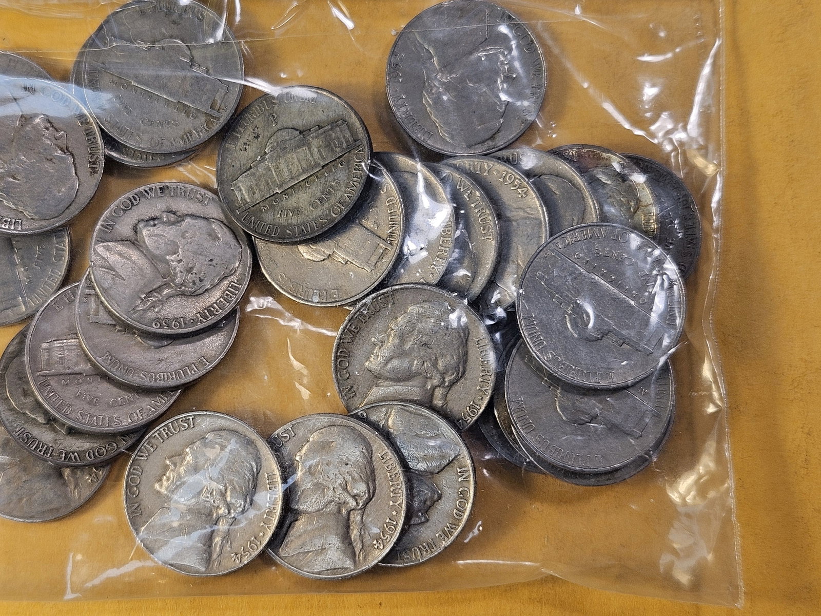 Thirty-Seven Mixed Jefferson Nickels, Three are Silver - 3
