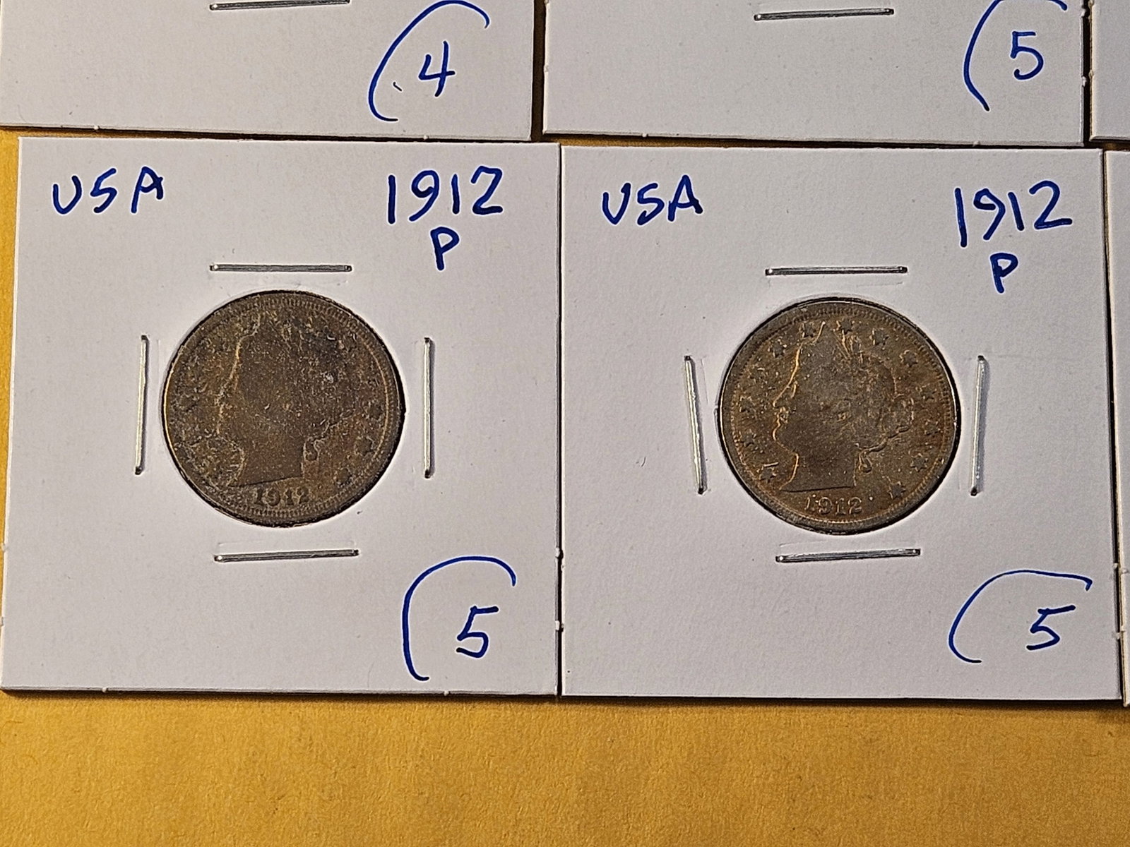 Twelve Circulated Liberty V Nickels - 4