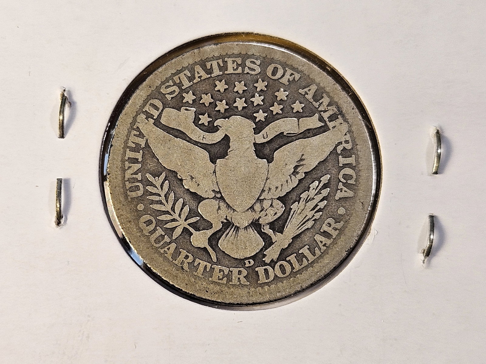 Three Circulated Barber Silver Quarters - 6