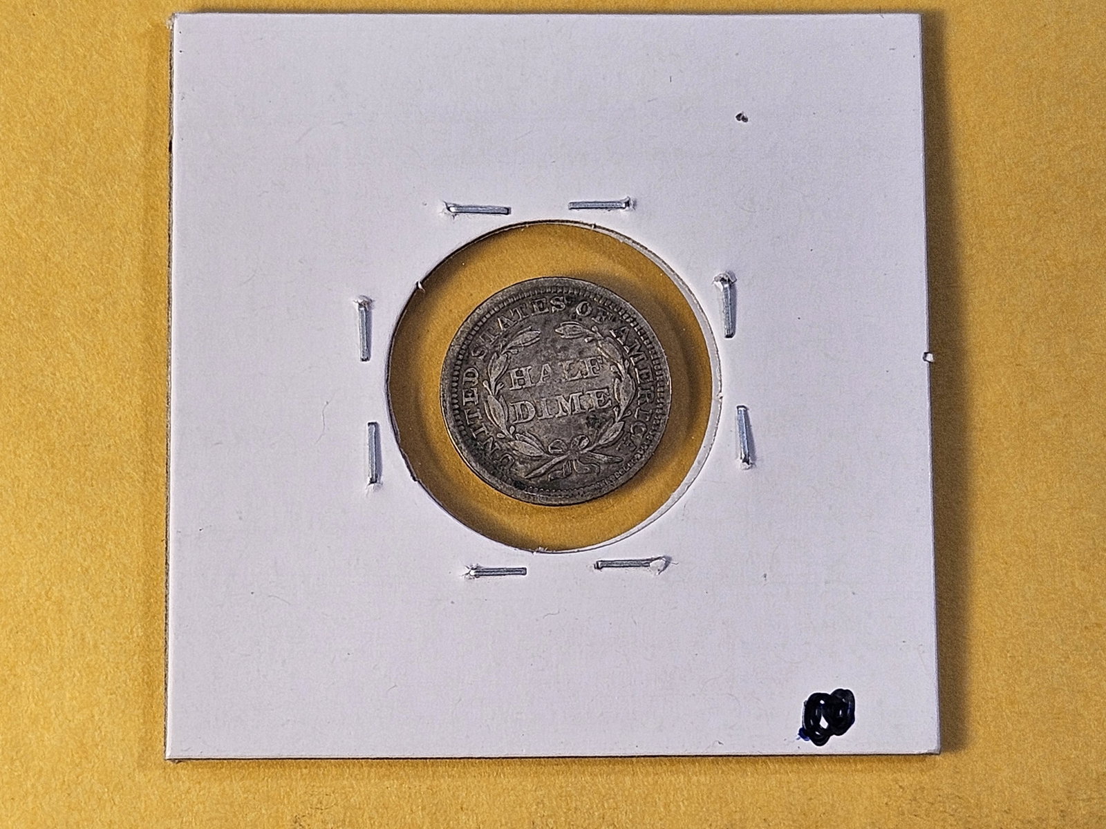 1858 Seated Liberty Silver Half Dime - 3