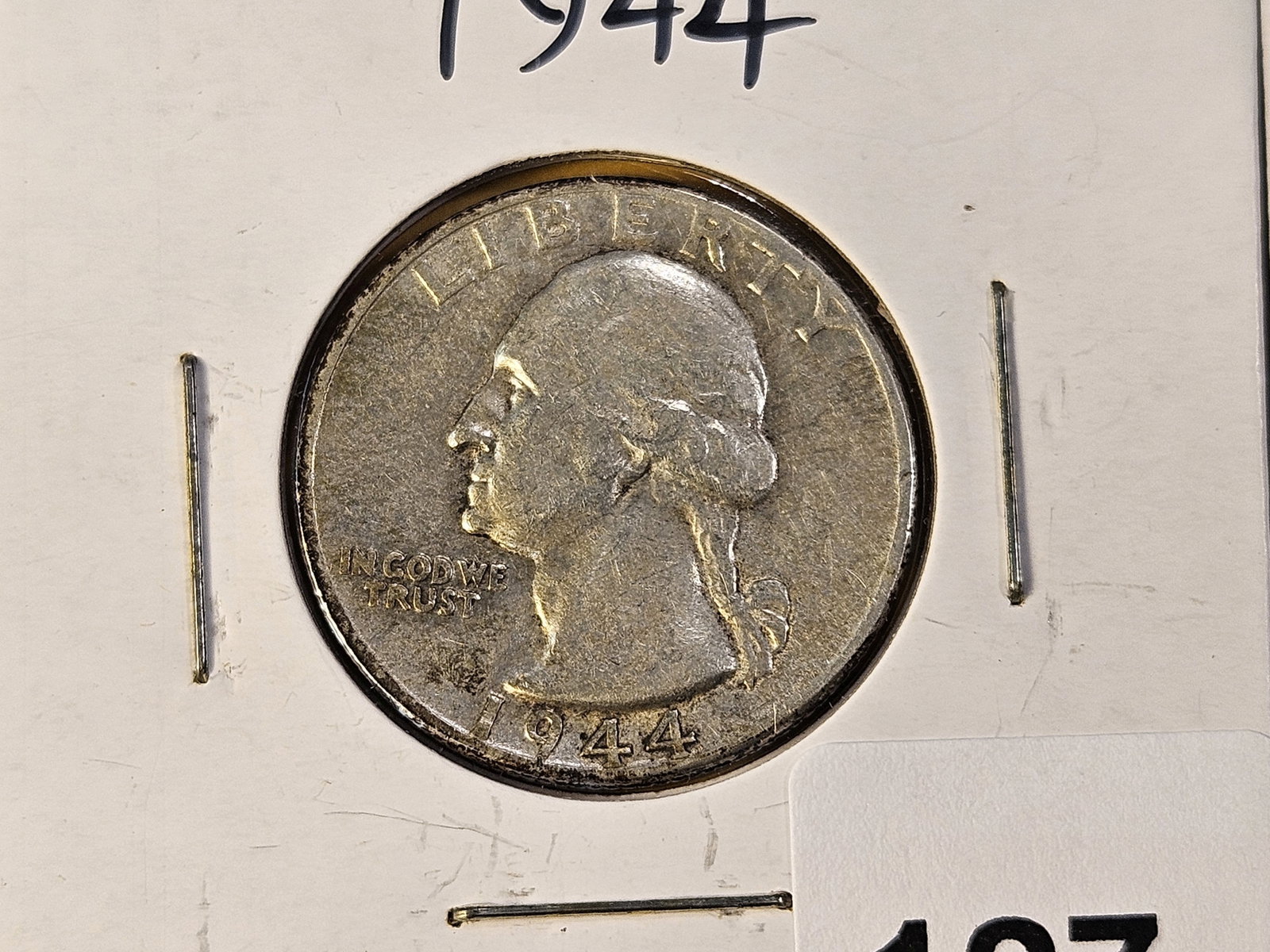 Four Circulated Washington Silver Quarters - 2