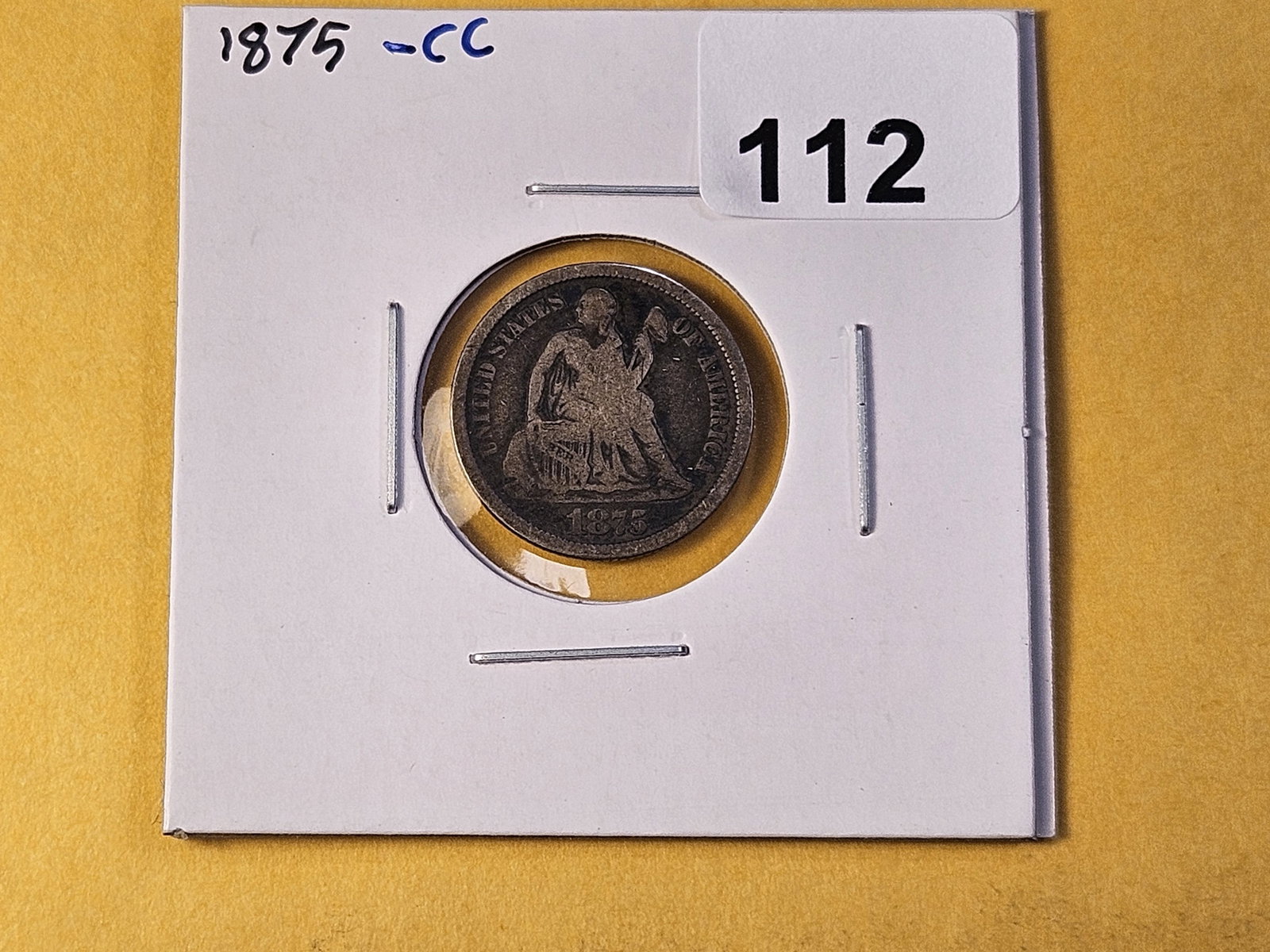 Better Date 1875-CC Seated Liberty Silver Dime - 2
