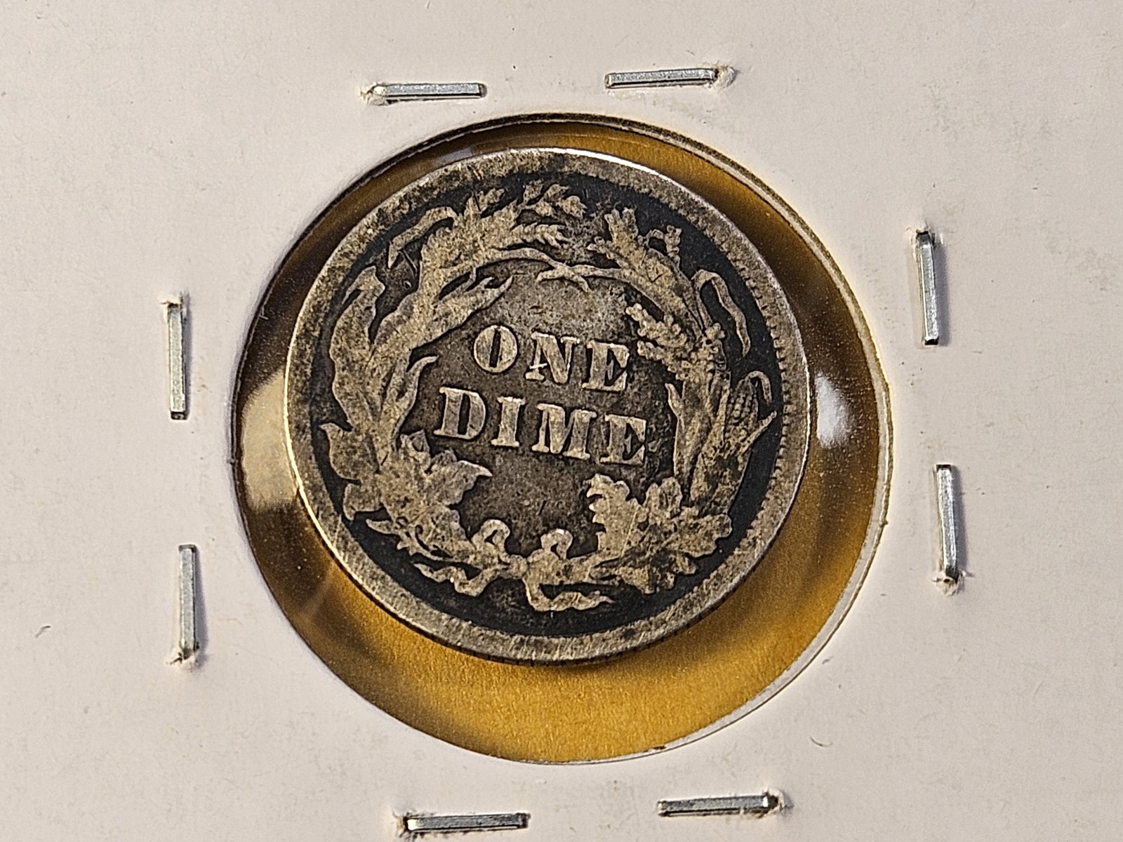 Two Circulated Seated Liberty Silver Dimes - 6