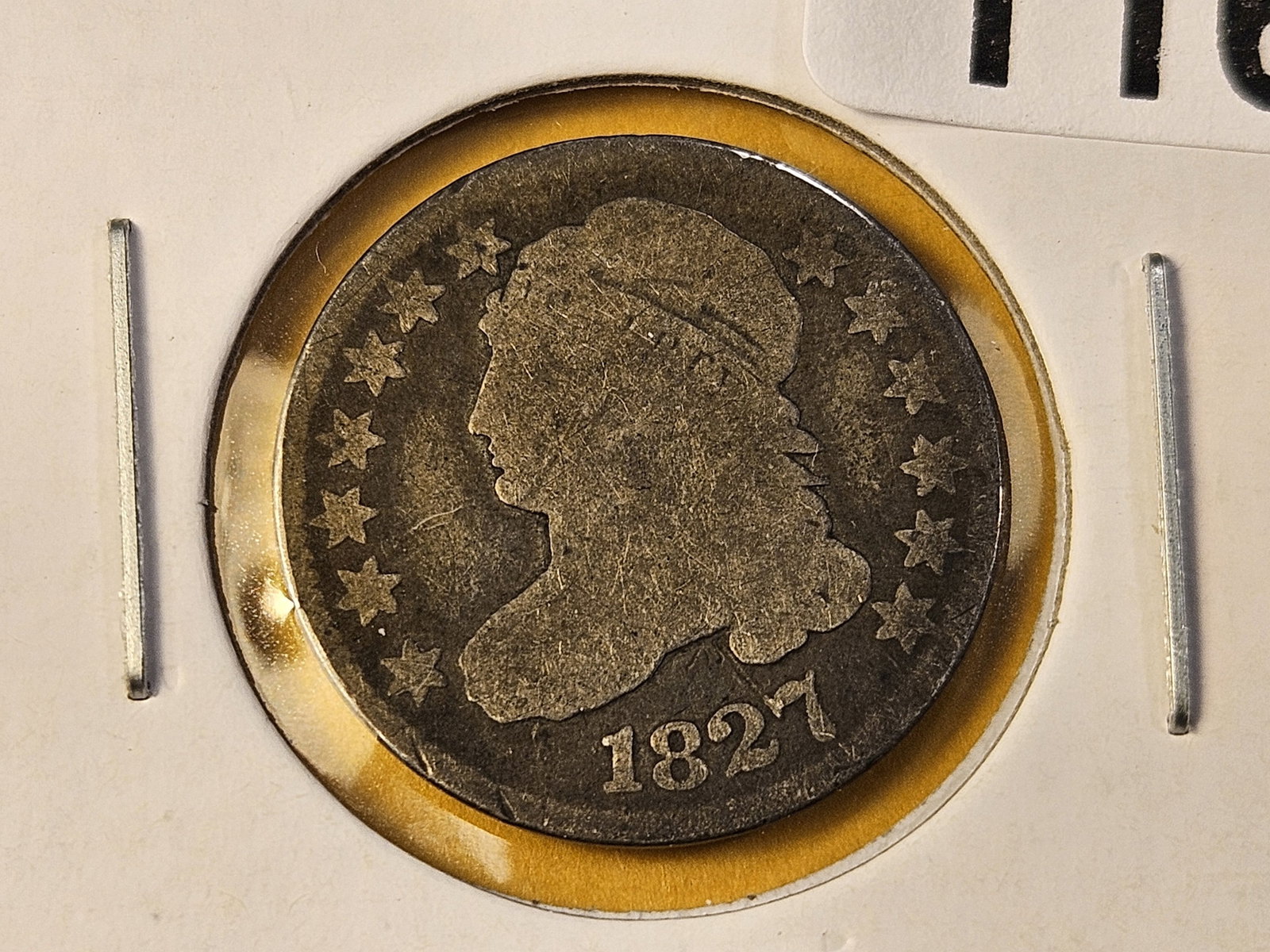Two Circulated Capped Bust Silver Dimes - 2