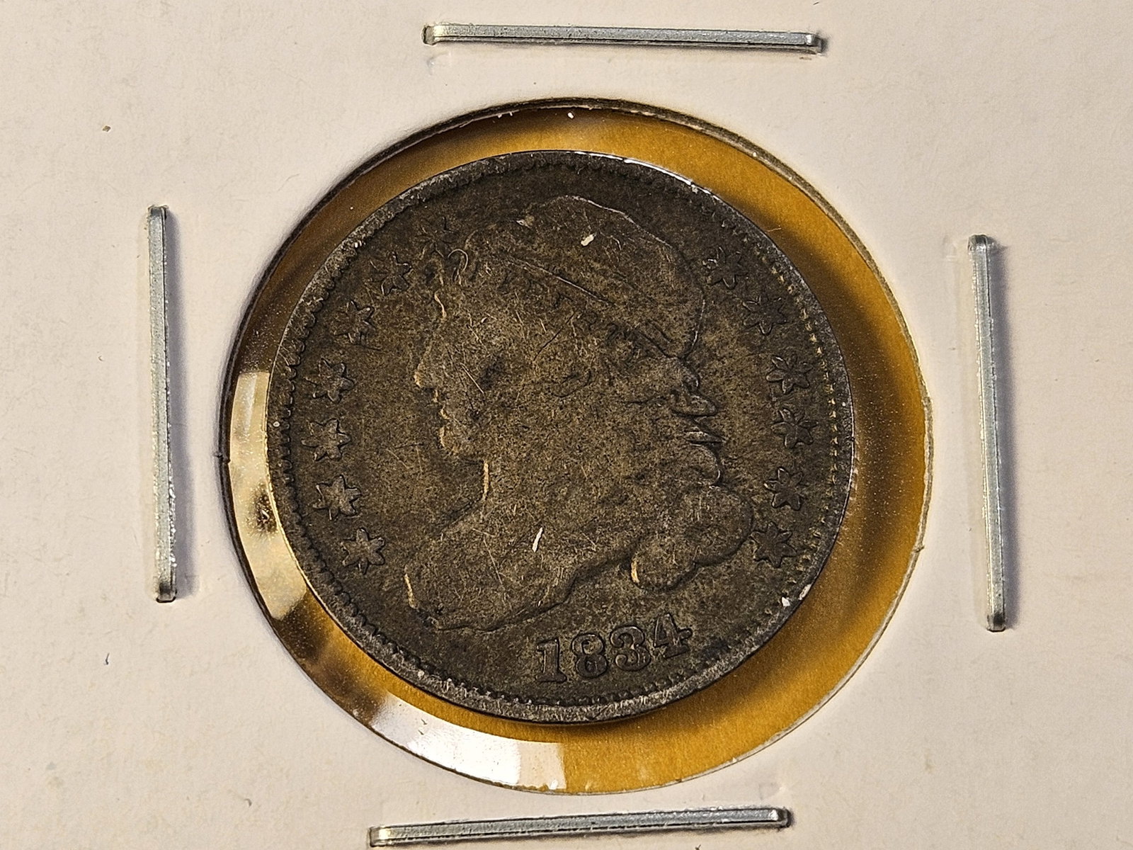 Two Circulated Capped Bust Silver Dimes - 3