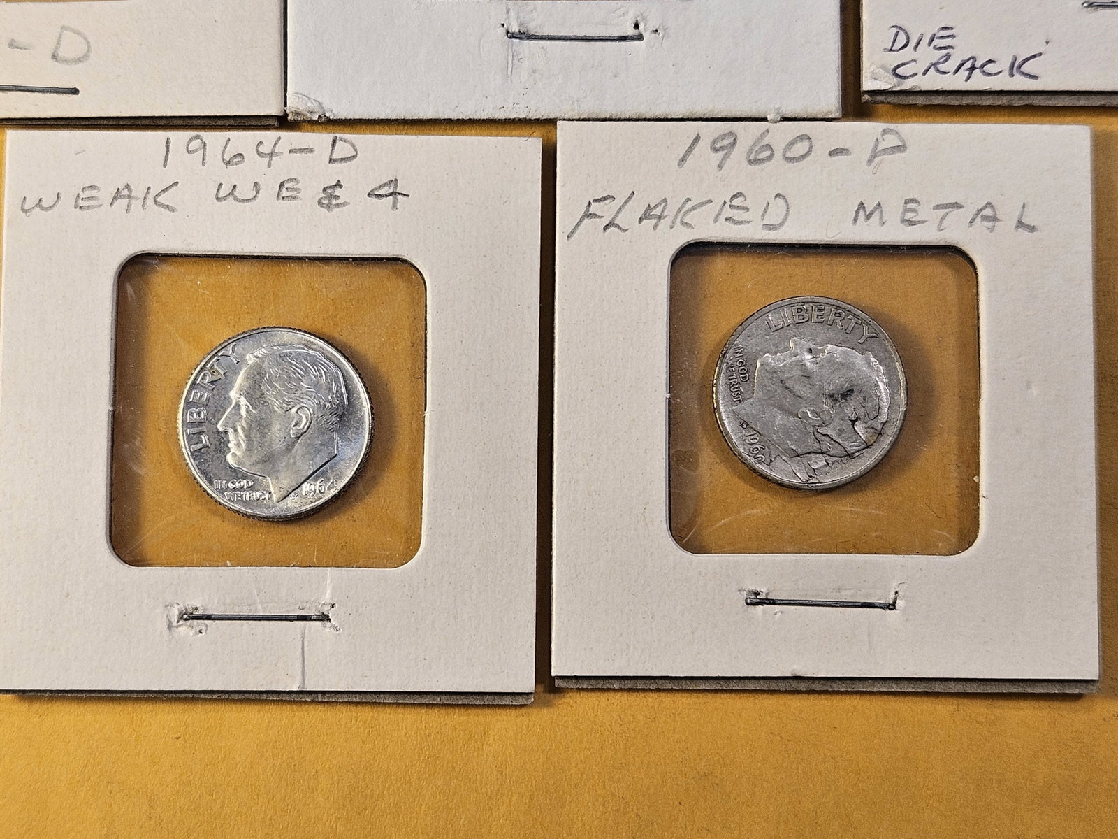 Eight Circulated Dimes with Minor Varieties - 6