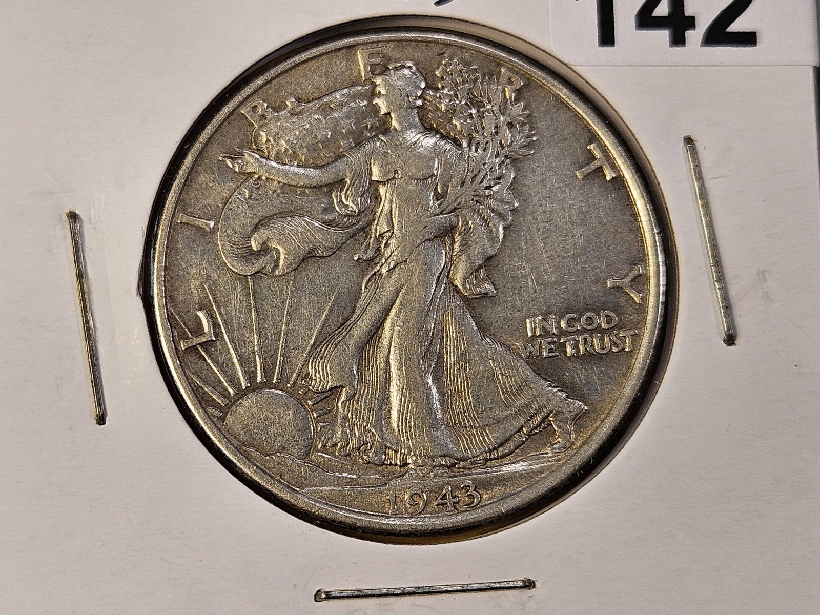 Two Circulated Walking Liberty Silver Half Dollars - 2