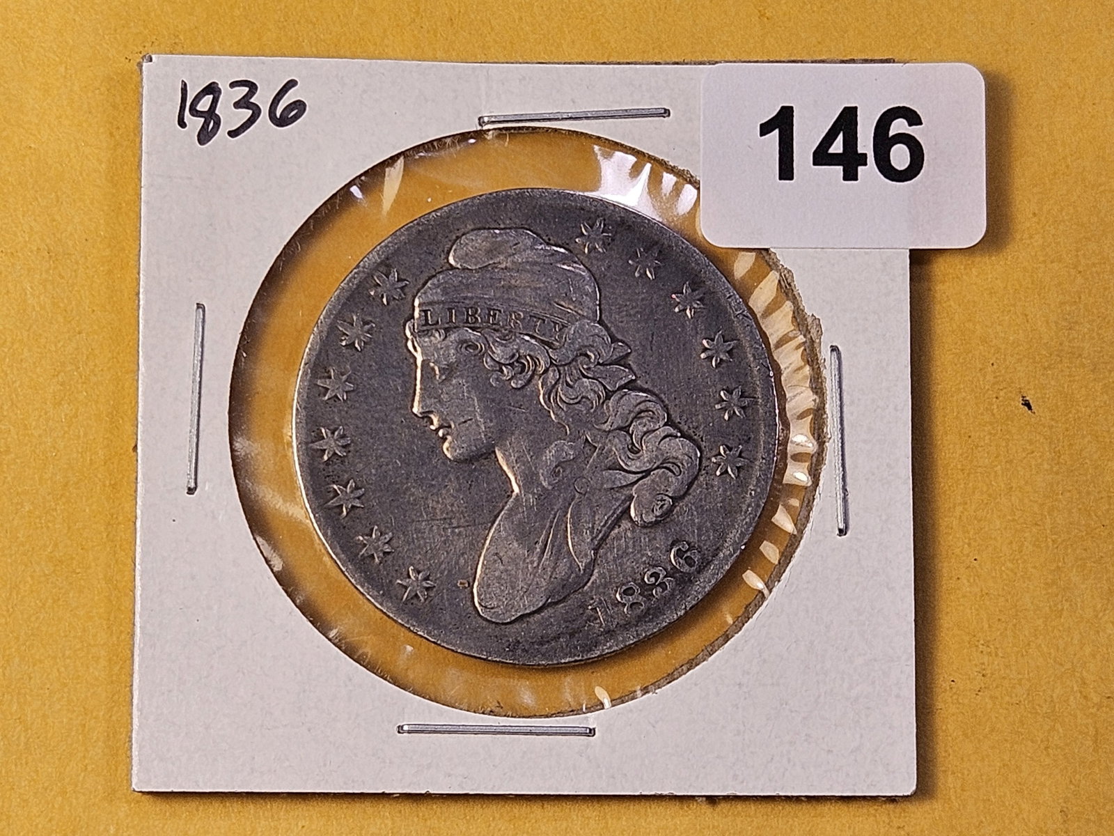 1836 Capped Bust Silver Half Dollar - 2